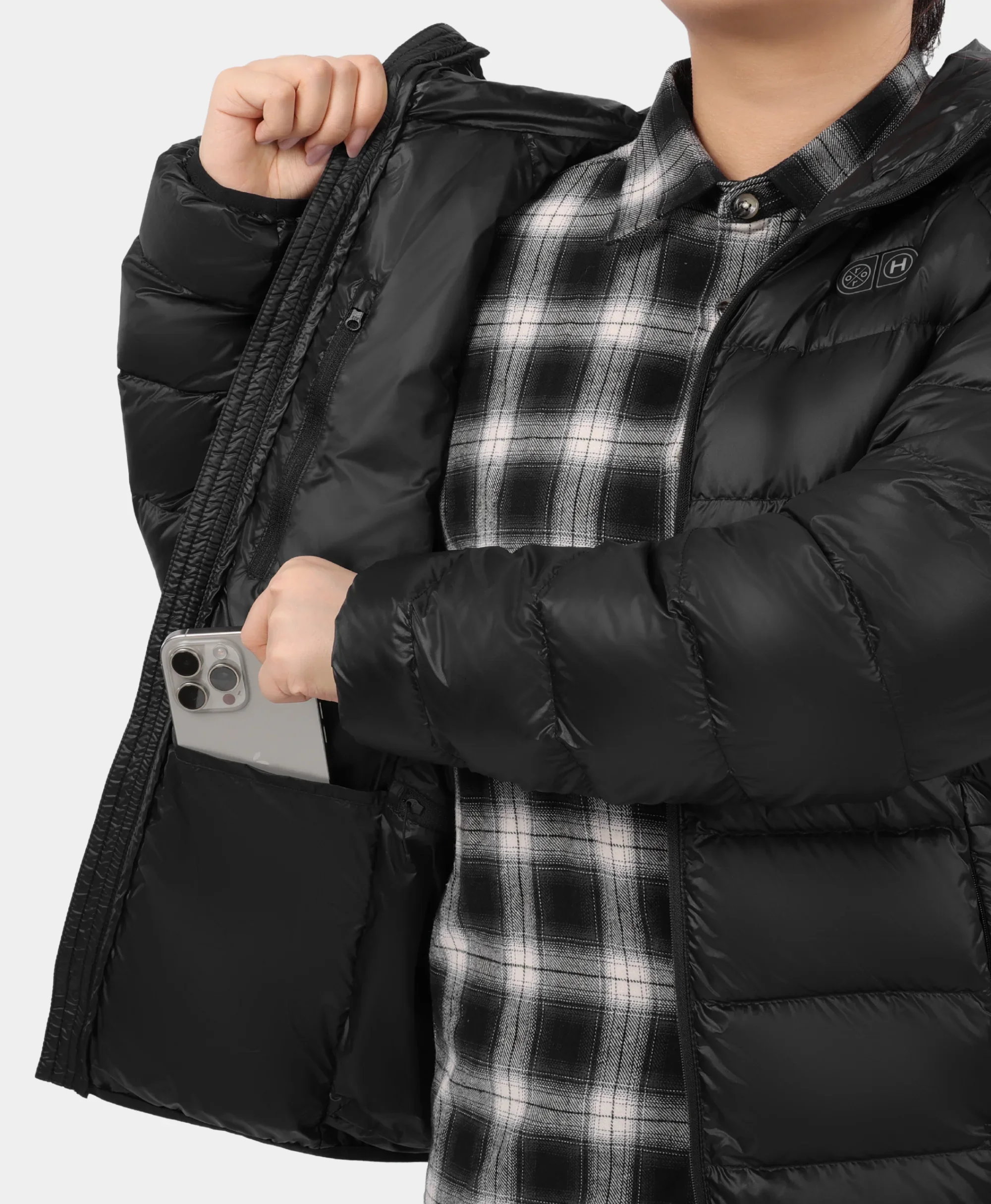 AeroPro Women's 8-Zone Packable Heated Down Jacket - Image 13