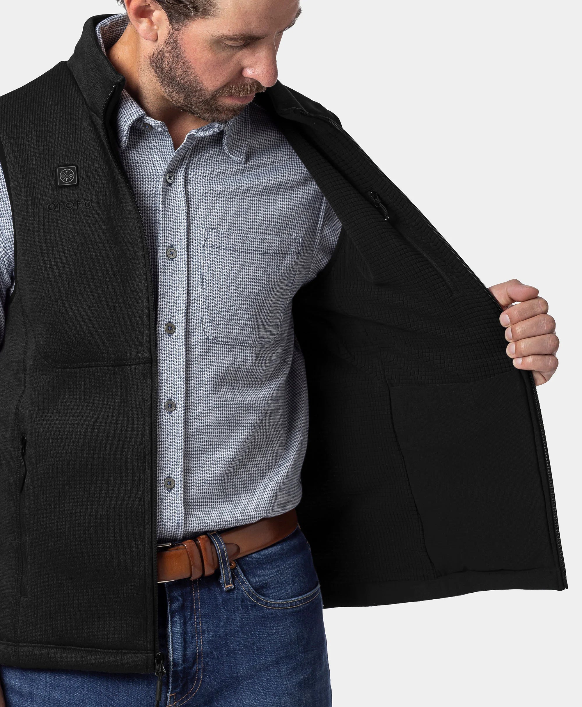 Augusta Tournament Men's 4-Zone Heated Sweater Fleece Vest (Apparel Only) - Image 18
