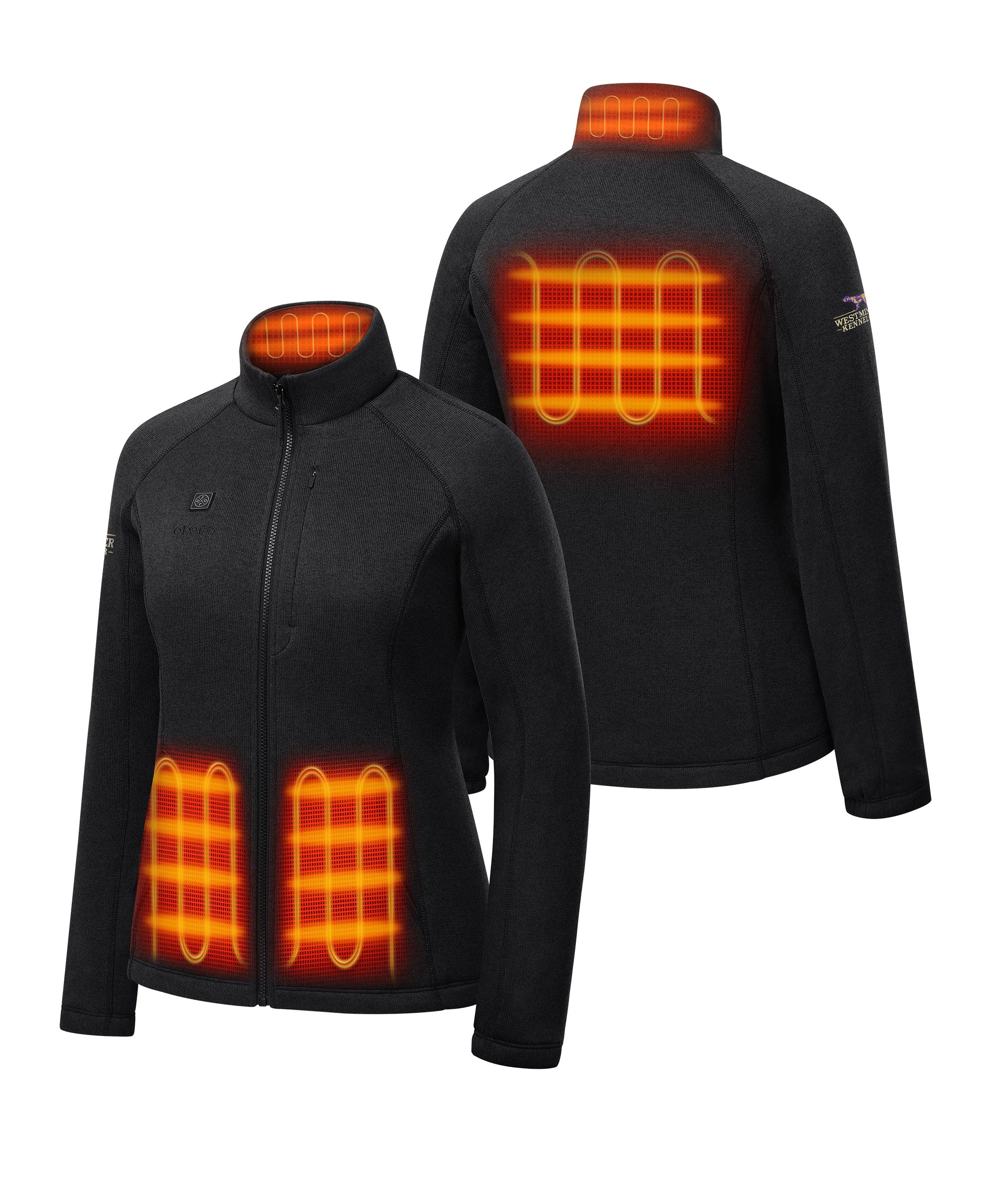 Augusta Tournament Women's 4-Zone Heated Sweater Fleece Jacket - Westminster Kennel Club® Edition - Image 2