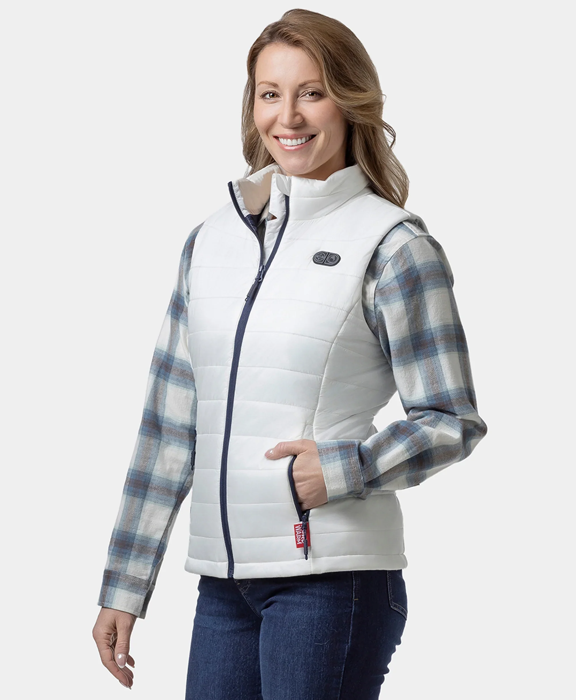 (Open-box) SureWarm® Women's 7-Zone Dual-Control Classic Pro Heated Vest (Battery Set Not Included) - Image 21