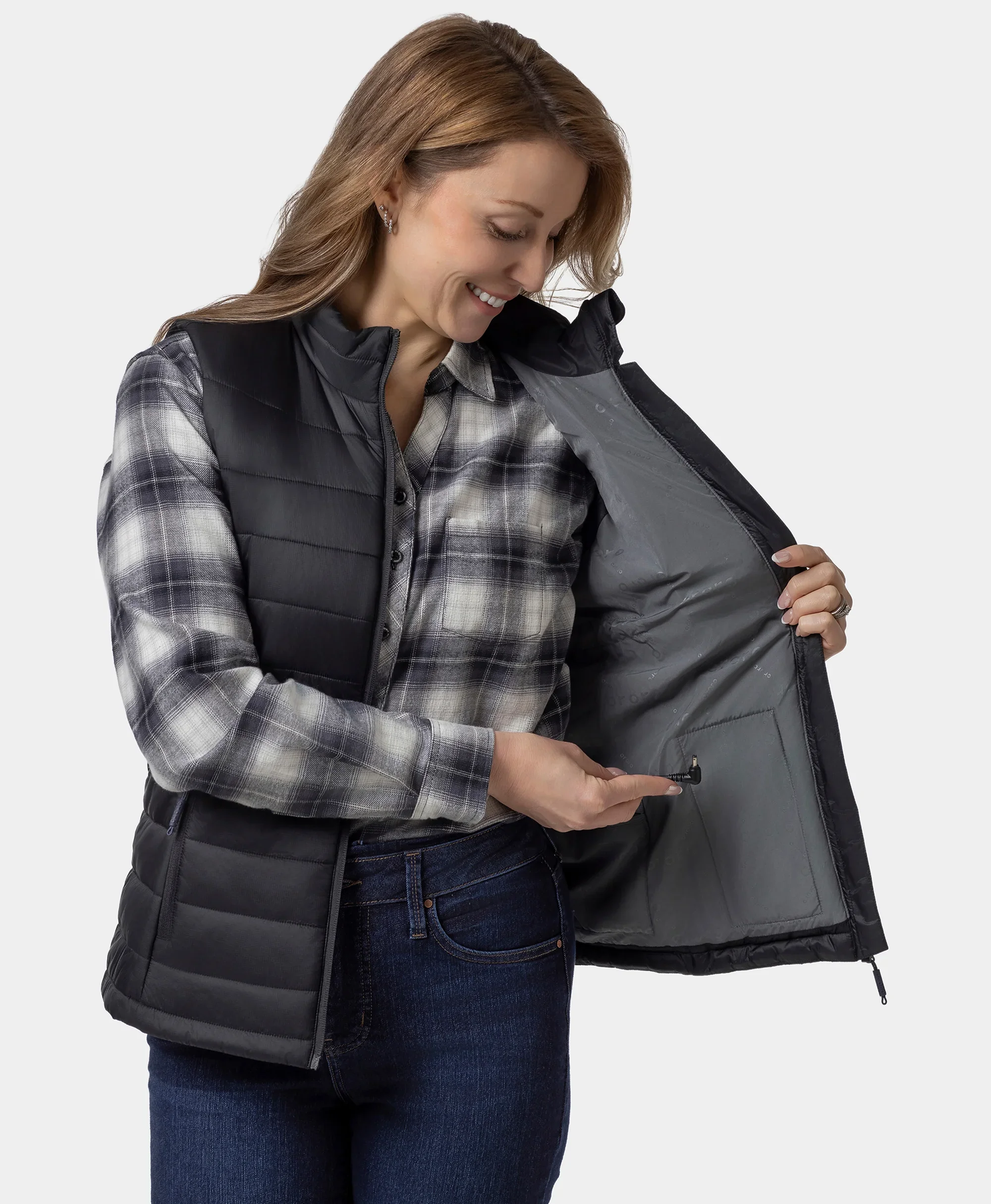 (Open-box) SureWarm® Women's 7-Zone Dual-Control Classic Pro Heated Vest (Battery Set Not Included) - Image 8