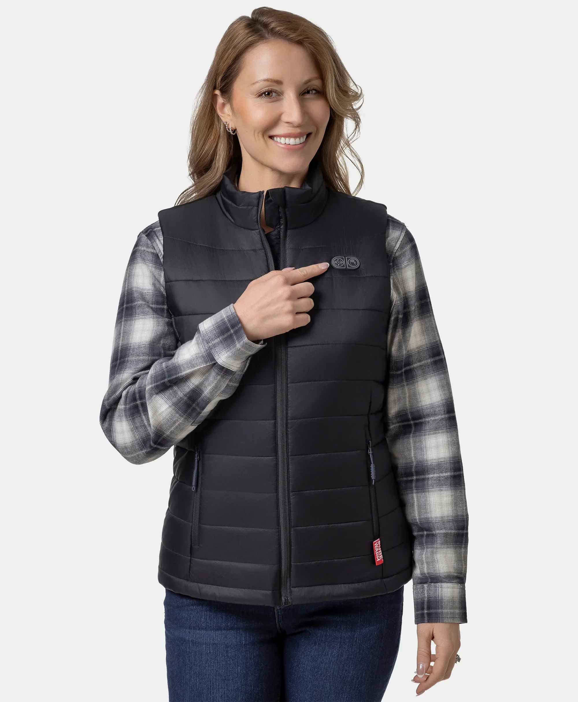 (Open-box) SureWarm® Women's 7-Zone Dual-Control Classic Pro Heated Vest (Battery Set Not Included) - Image 9