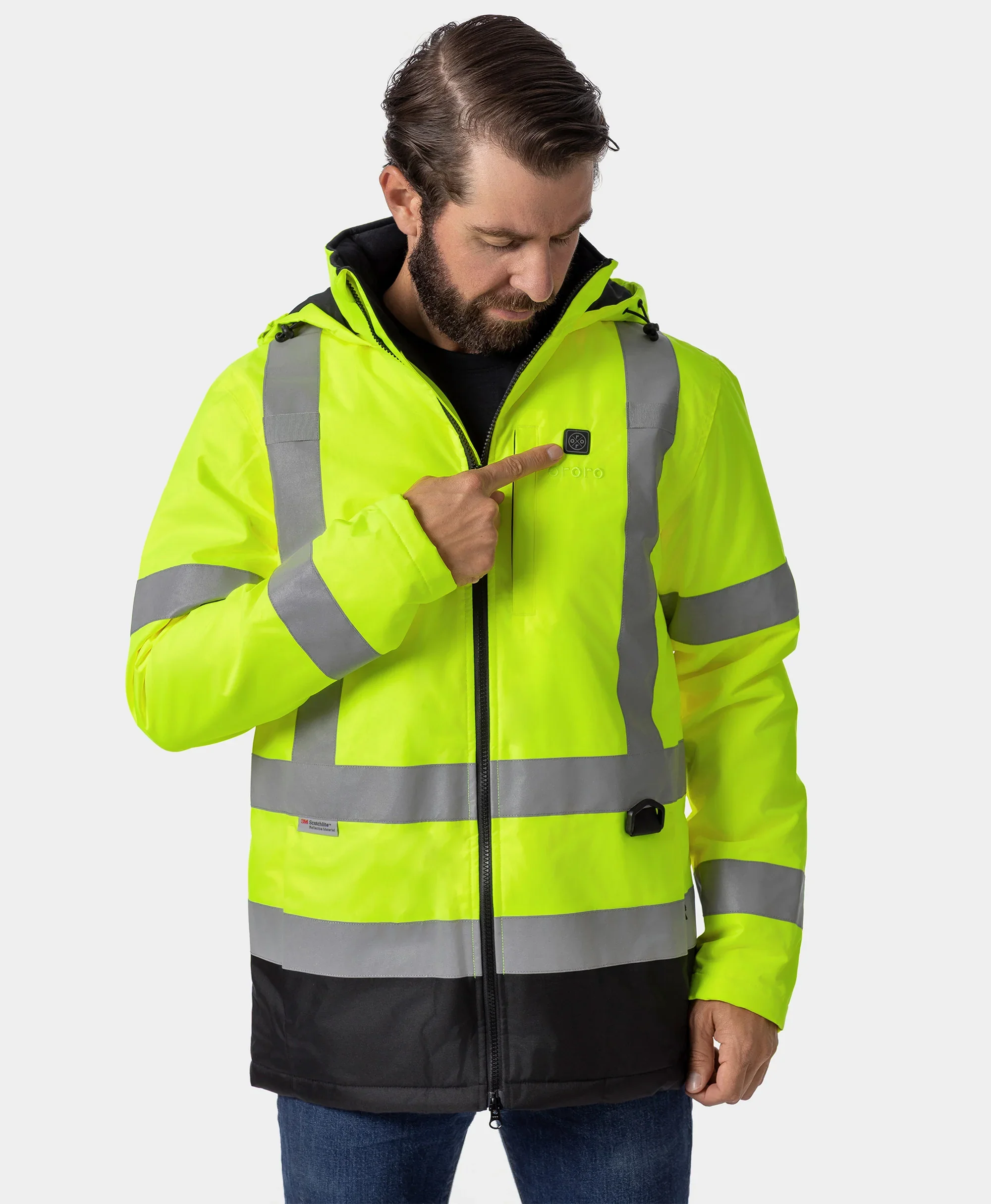 Flagstaff Men's Heated High-Visibility Jacket (Final Sale) - Image 3