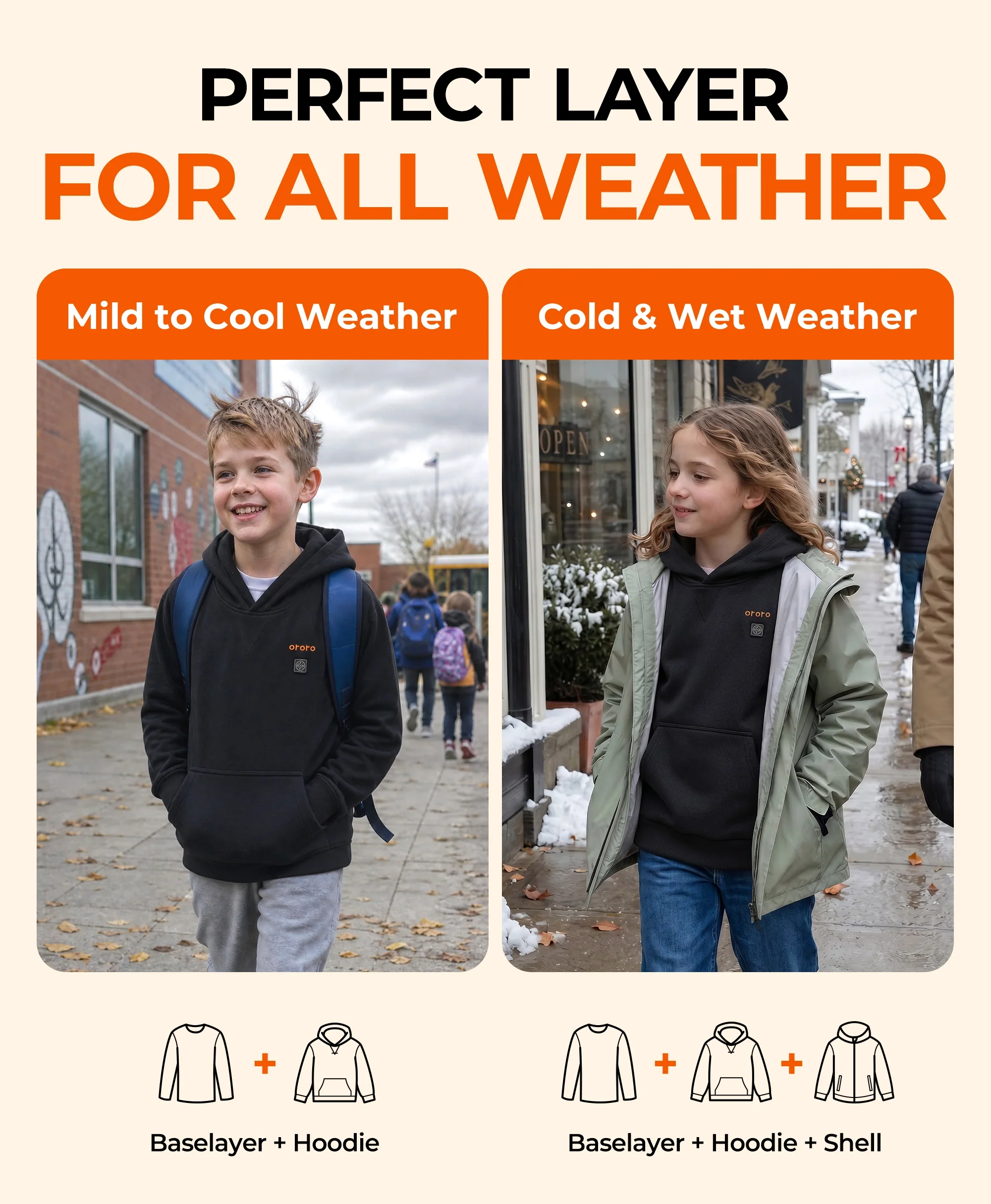 Kids' 4-Zone Heated Pullover Hoodie - Image 7