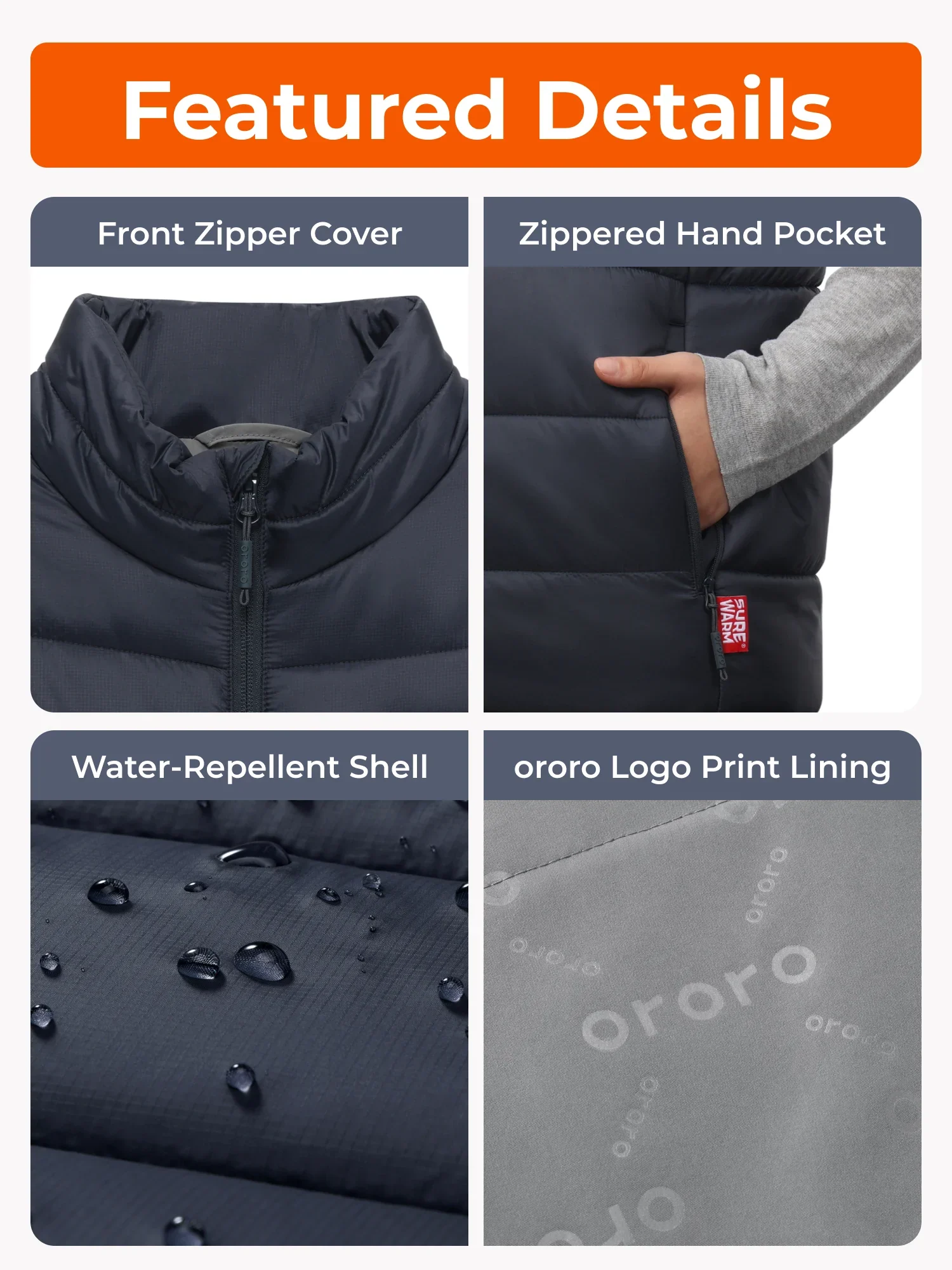 SureWarm® Men's 7-Zone Dual-Control Classic Pro Heated Vest (Lower Back Heating) - Image 13