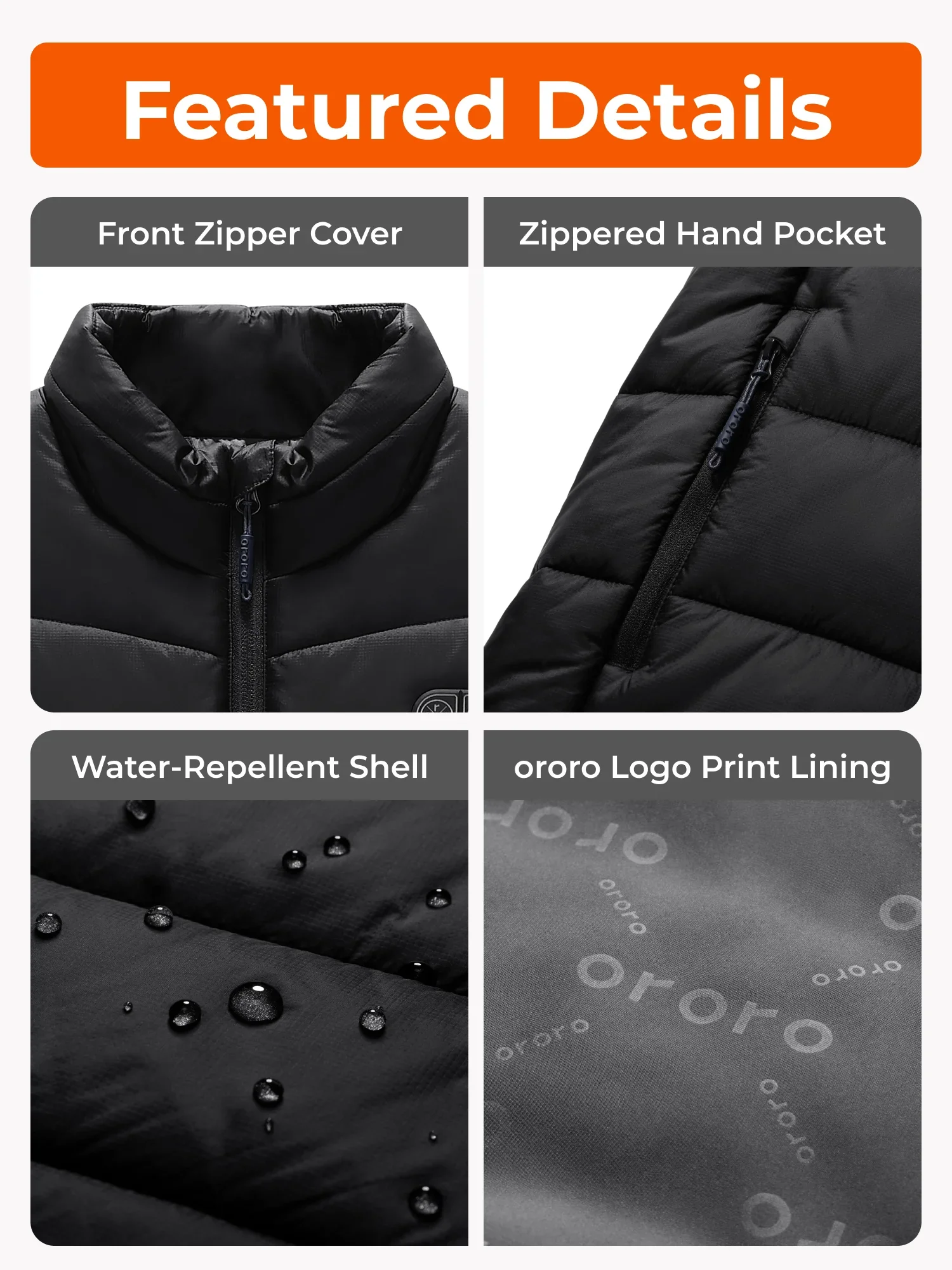 SureWarm® Men's 7-Zone Dual-Control Classic Pro Heated Vest (Lower Back Heating) - Image 4