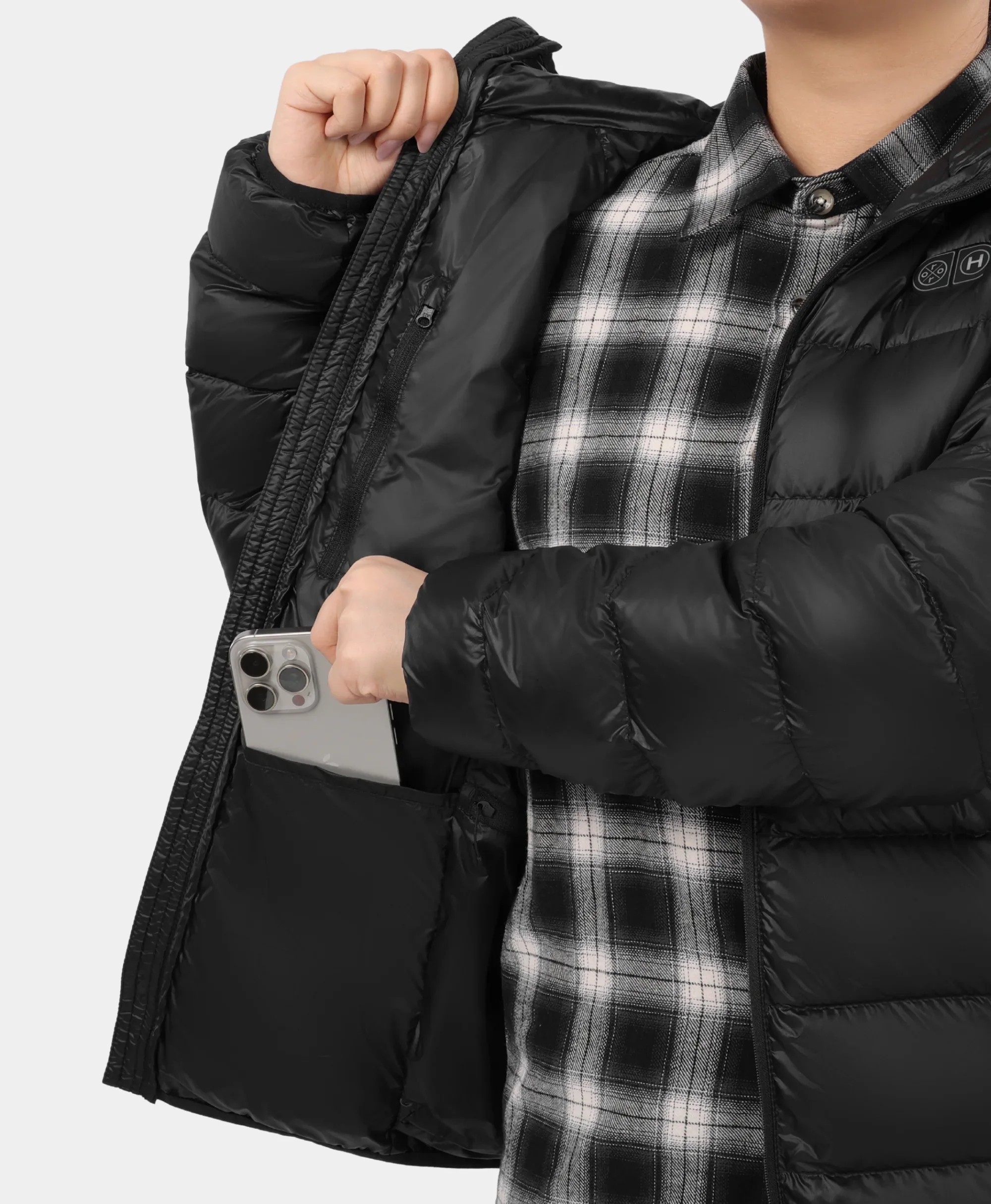 AeroPro Men's 8-Zone Packable Heated Down Jacket - Image 12