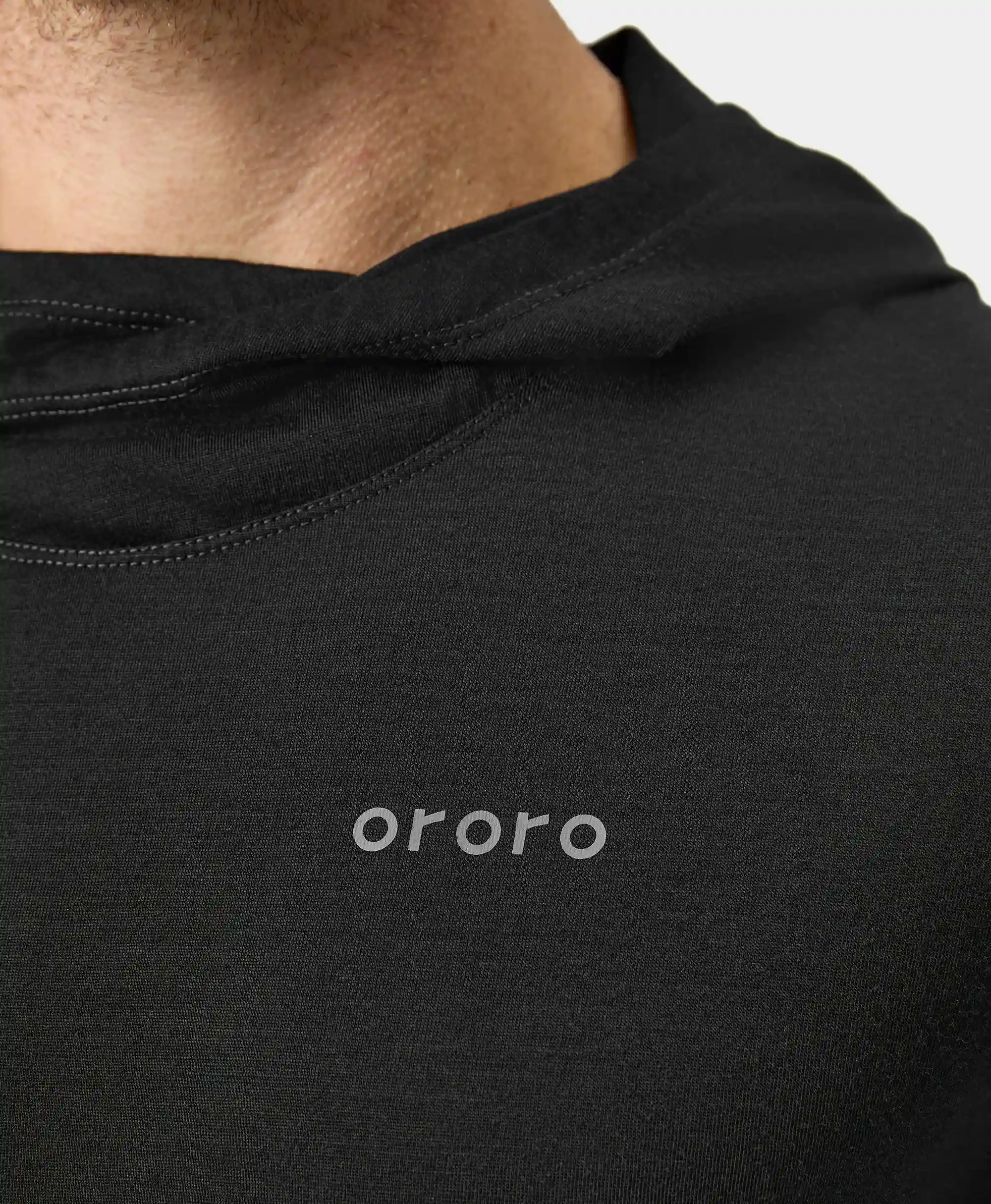 Aoraki Unisex Merino Wool Blend Baselayer - Black - Image 9
