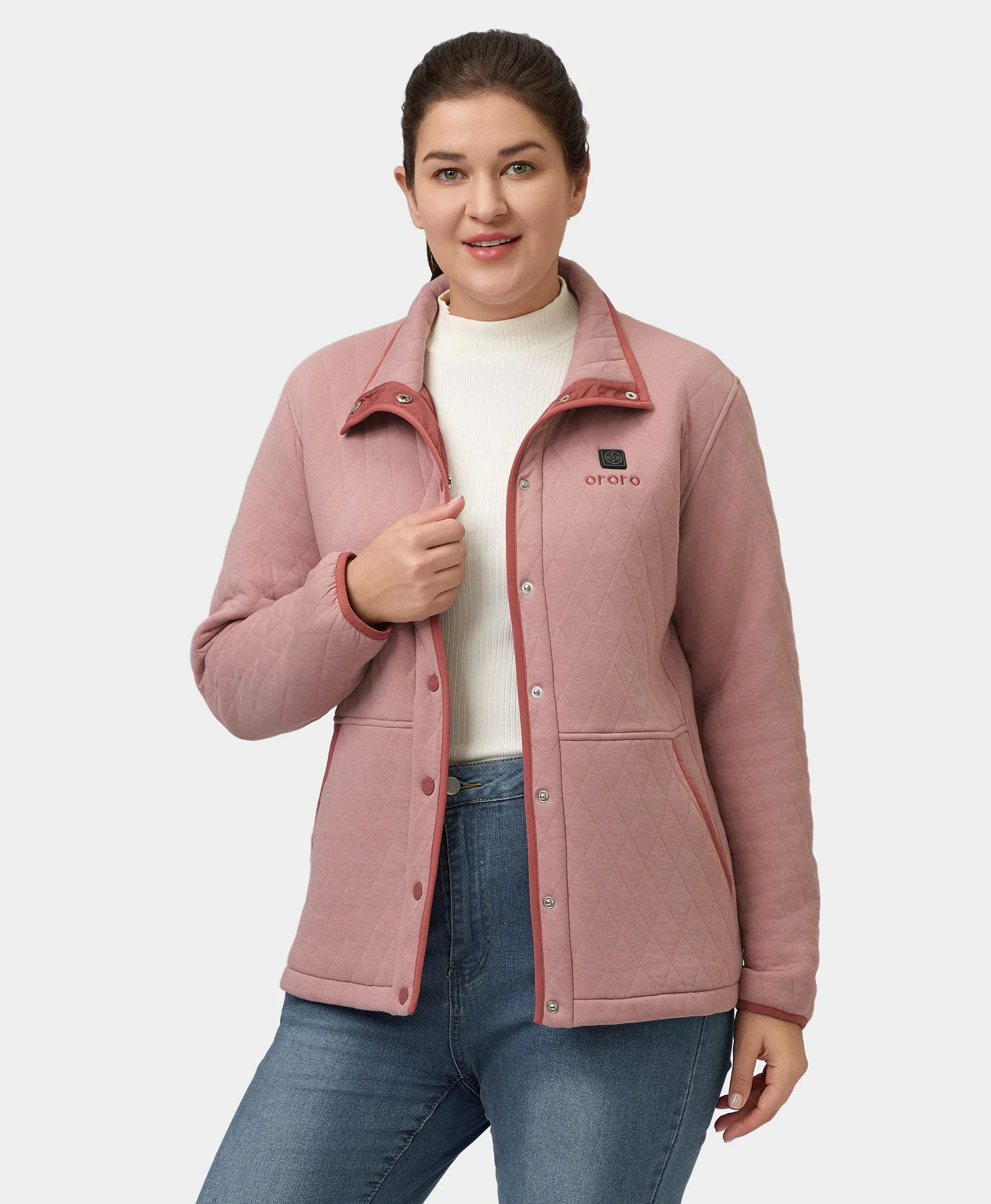 (Open-box) Chalet Women's Heated Quilted Jacket (Battery Set Not Included) - Image 15