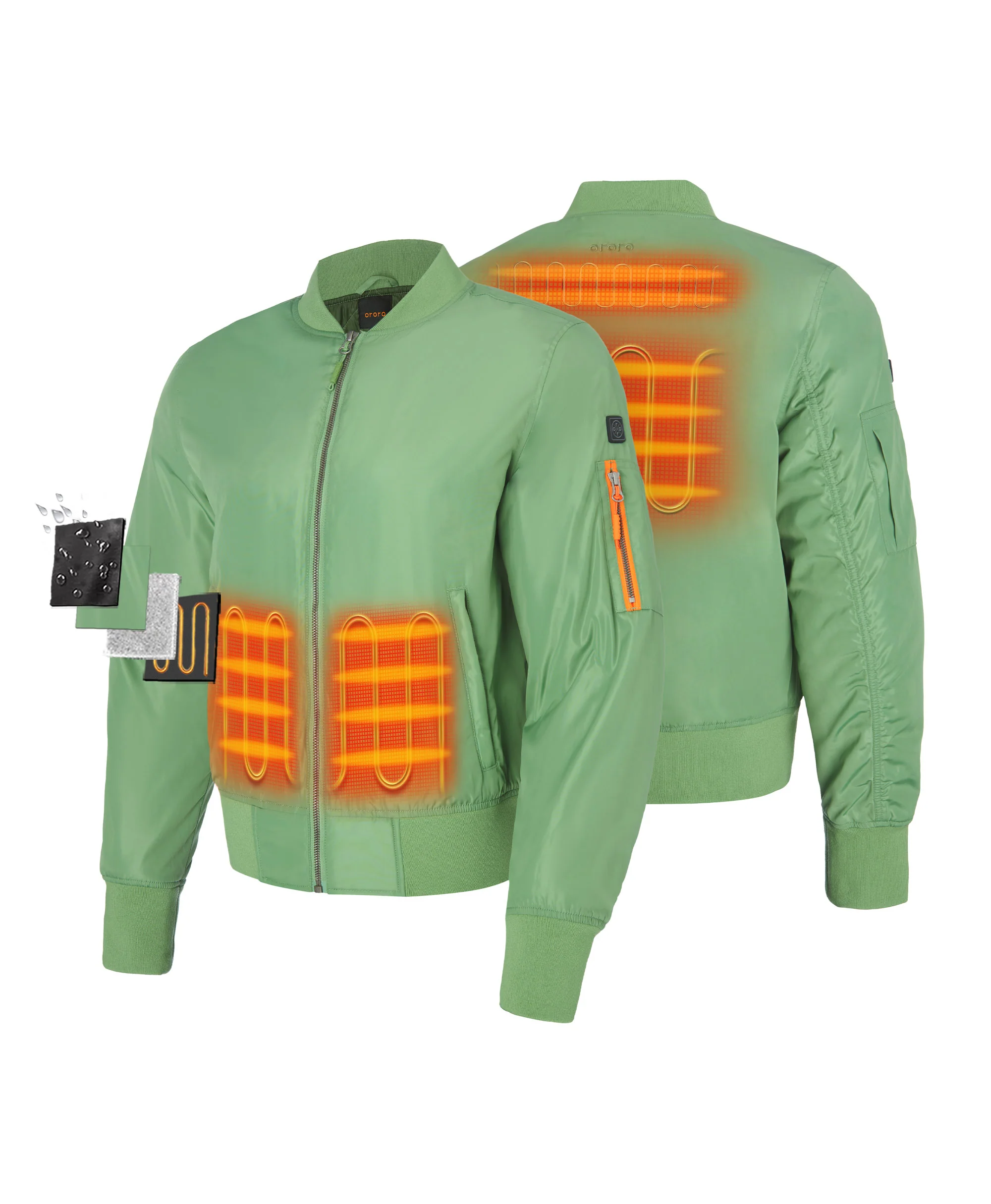 (Open-box) Cityscape Women's Heated Bomber Jacket(Battery Set Not Included)