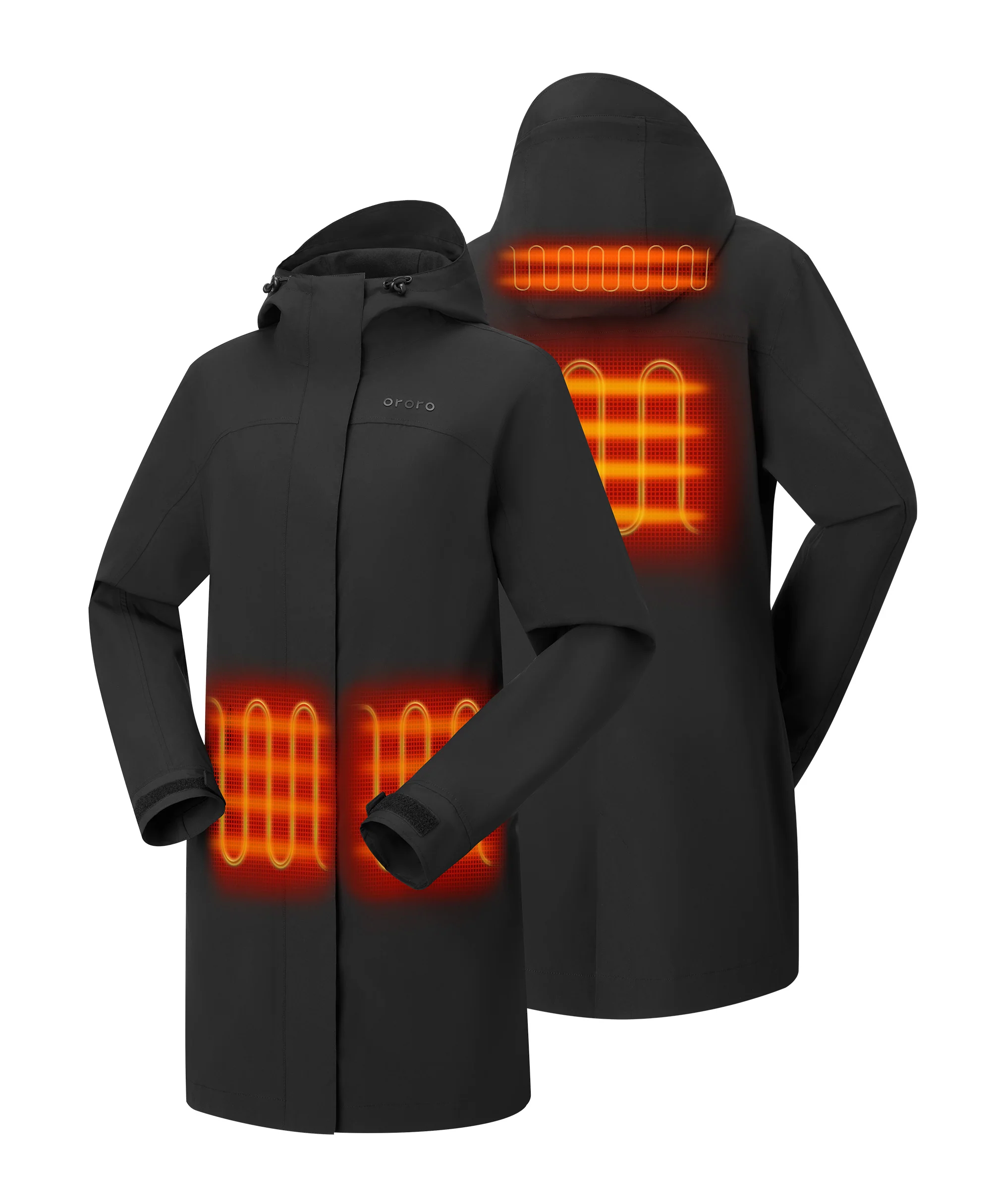 Downtown Women's Heated Rain Trench (Final Sale) - Image 15