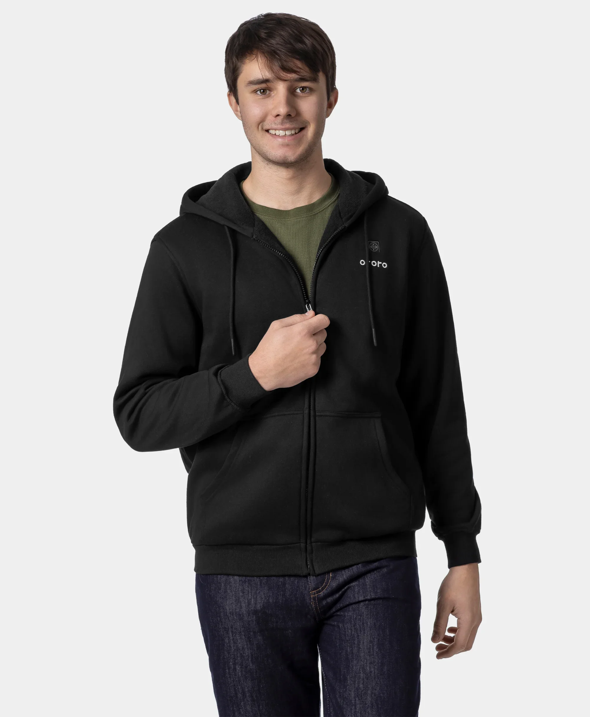 (Open-box) Element Unisex 4-Zone Fleece Heated Hoodie (Battery Set Not Included) - Image 28