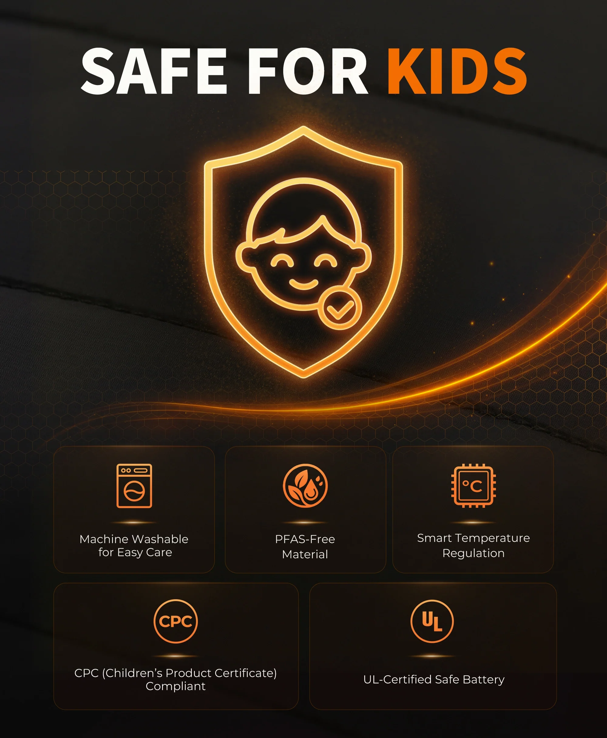Kids' 4-Zone Heated Down Jacket - Image 5