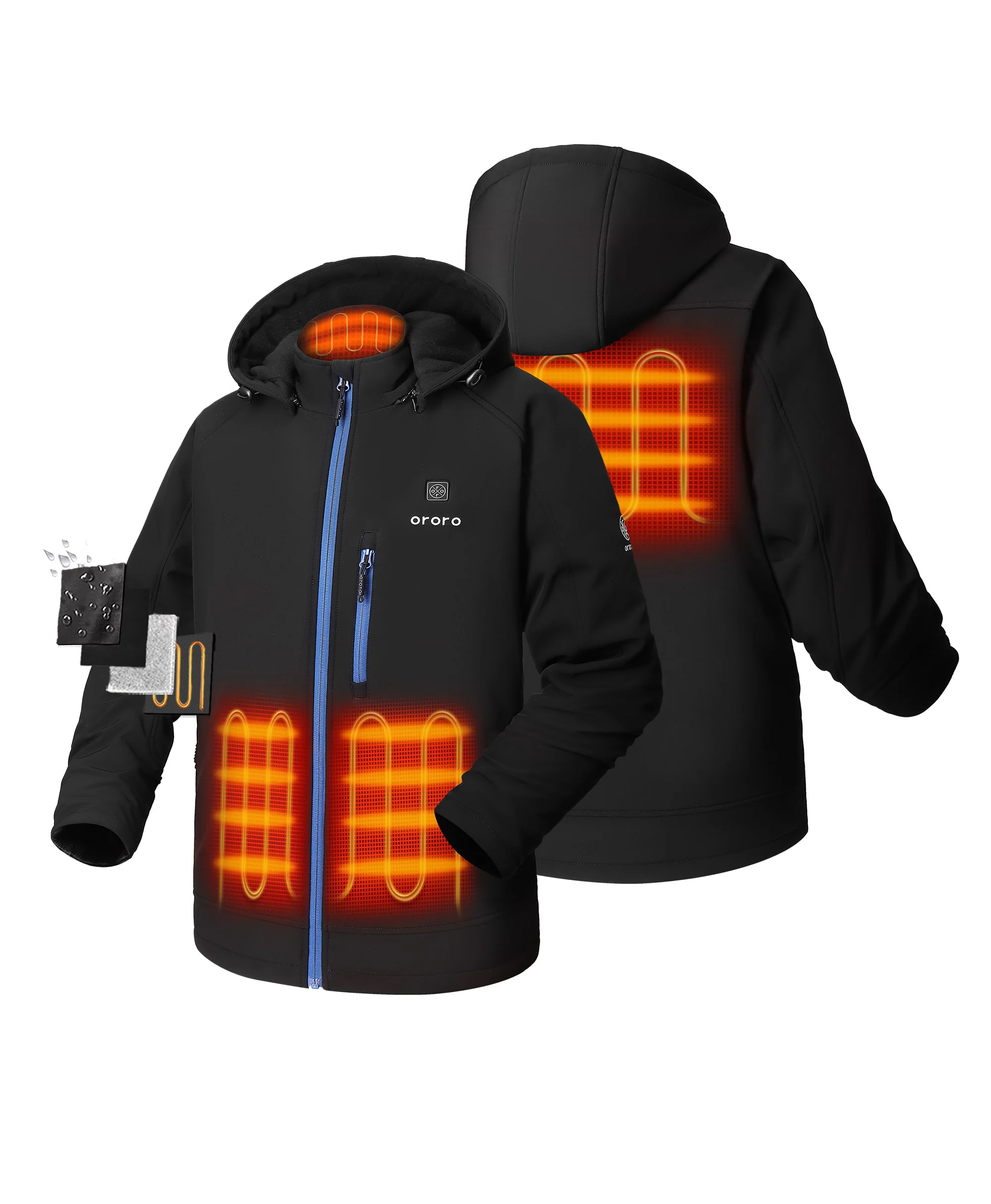 (Open-Box) Men's Classic Heated Jacket 2.0 with 4 Heating Zones (Battery Set Not Included)