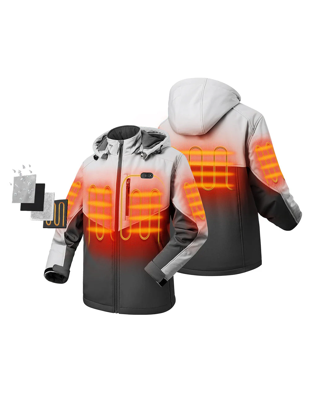 Men's Heated Dual Control Jacket with 5 Heating Zones (Chest Heating) (Apparel Only) - Image 21
