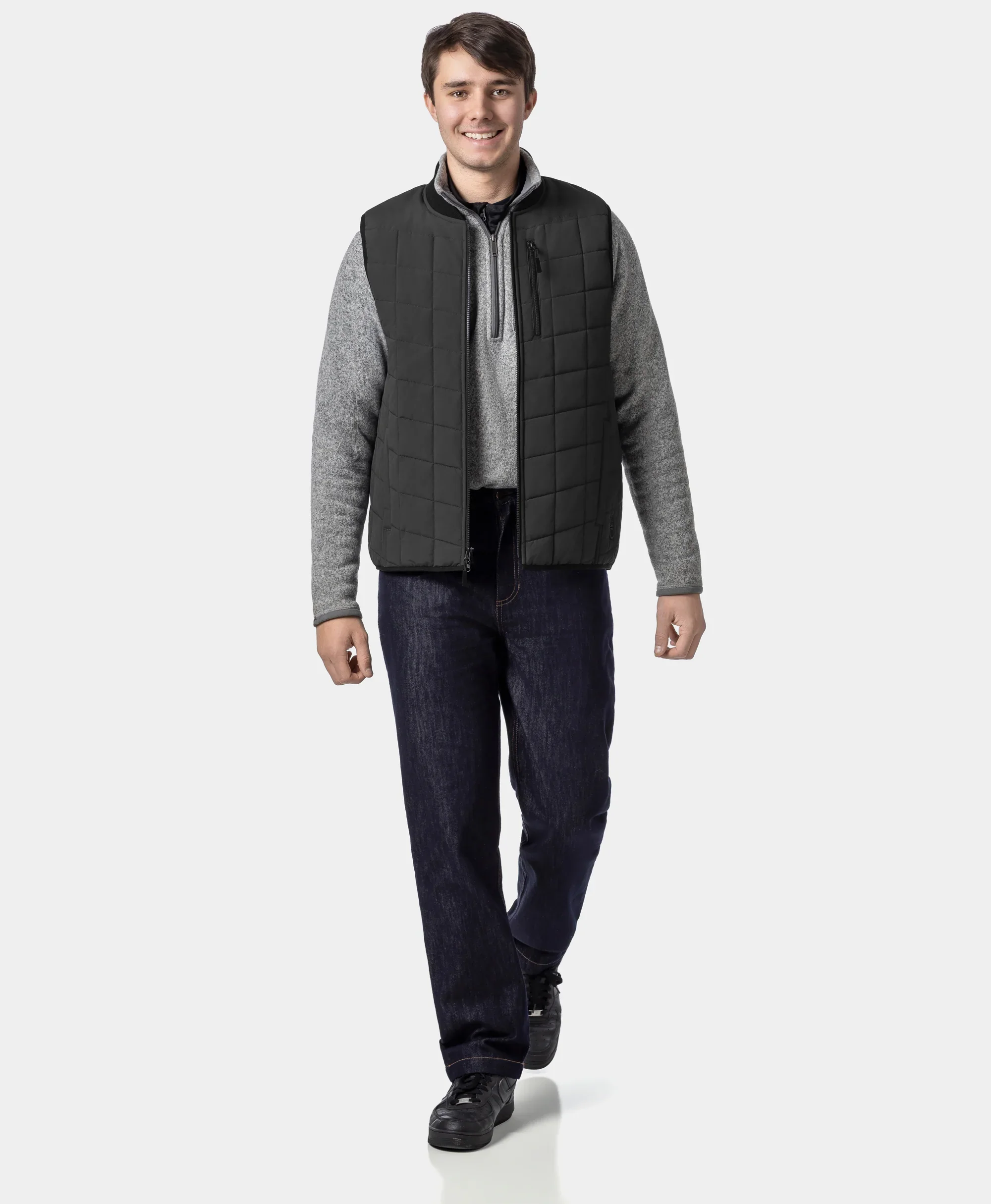 (Open-box) Scranton Men's 5-Zone Insulated Heated Bomber Vest (Battery Set Not Included) - Image 20
