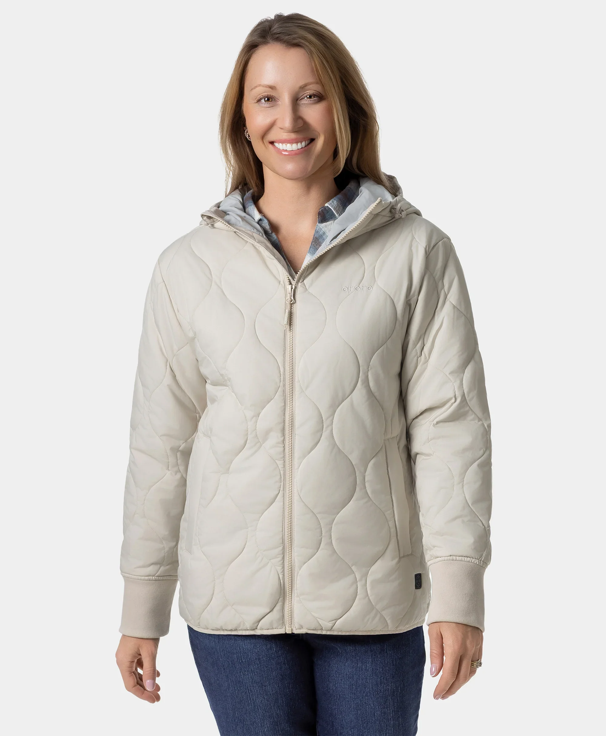 (Open-box) Stargazer Women's Heated Quilted Hoodie Jacket (Battery Set Not Included) - Image 2