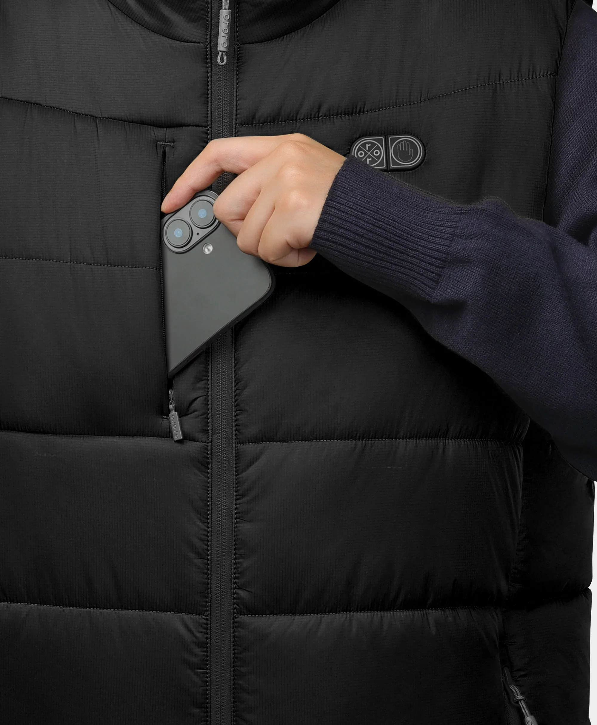 SureWarm® Men's 6-Zone Dual-Control Classic Pro Heated Vest (Apparel Only) - Image 8
