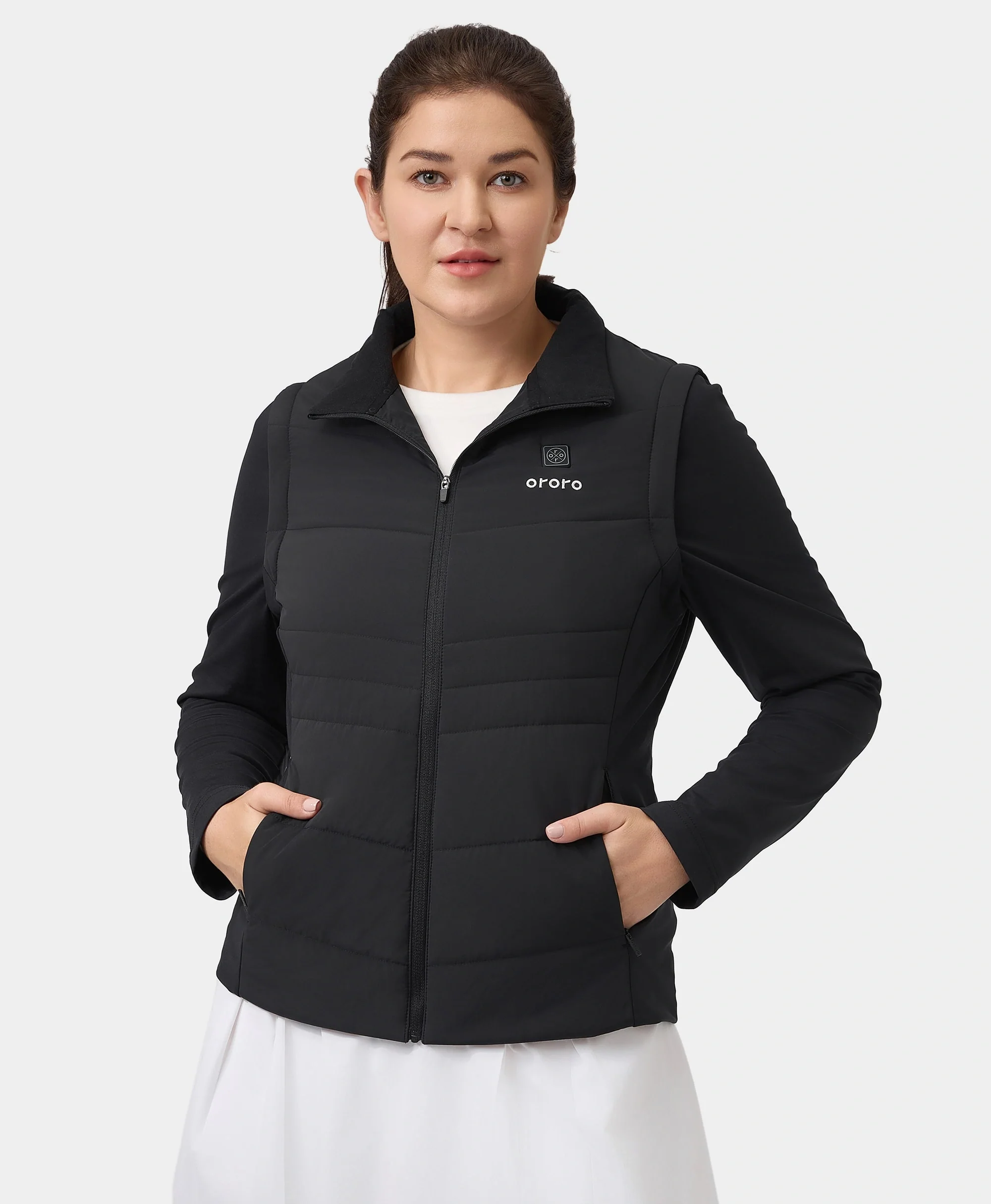 (Open-box) Turnberry Women's Heated Golf Jacket w/ Zip-off Sleeves (Battery Set Not Included) - Image 2