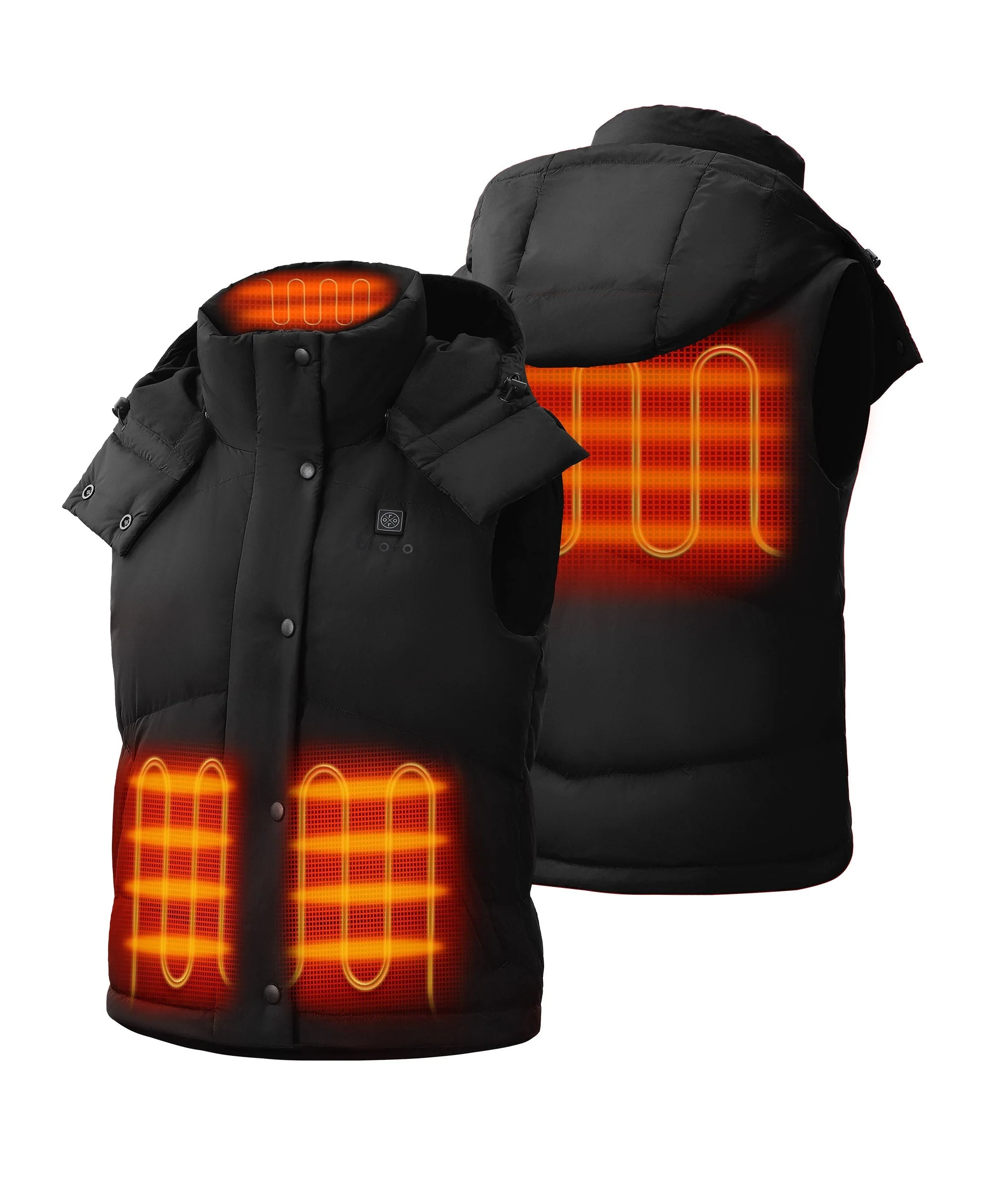 Women's Heated Cropped Puffer Down Vest (Apparel Only) - Image 2