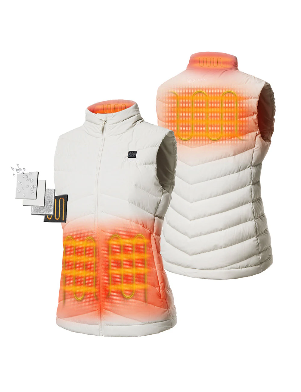 (Open-box) Women's Heated Lightweight Down Vest (Battery Set Not Included) - Image 24