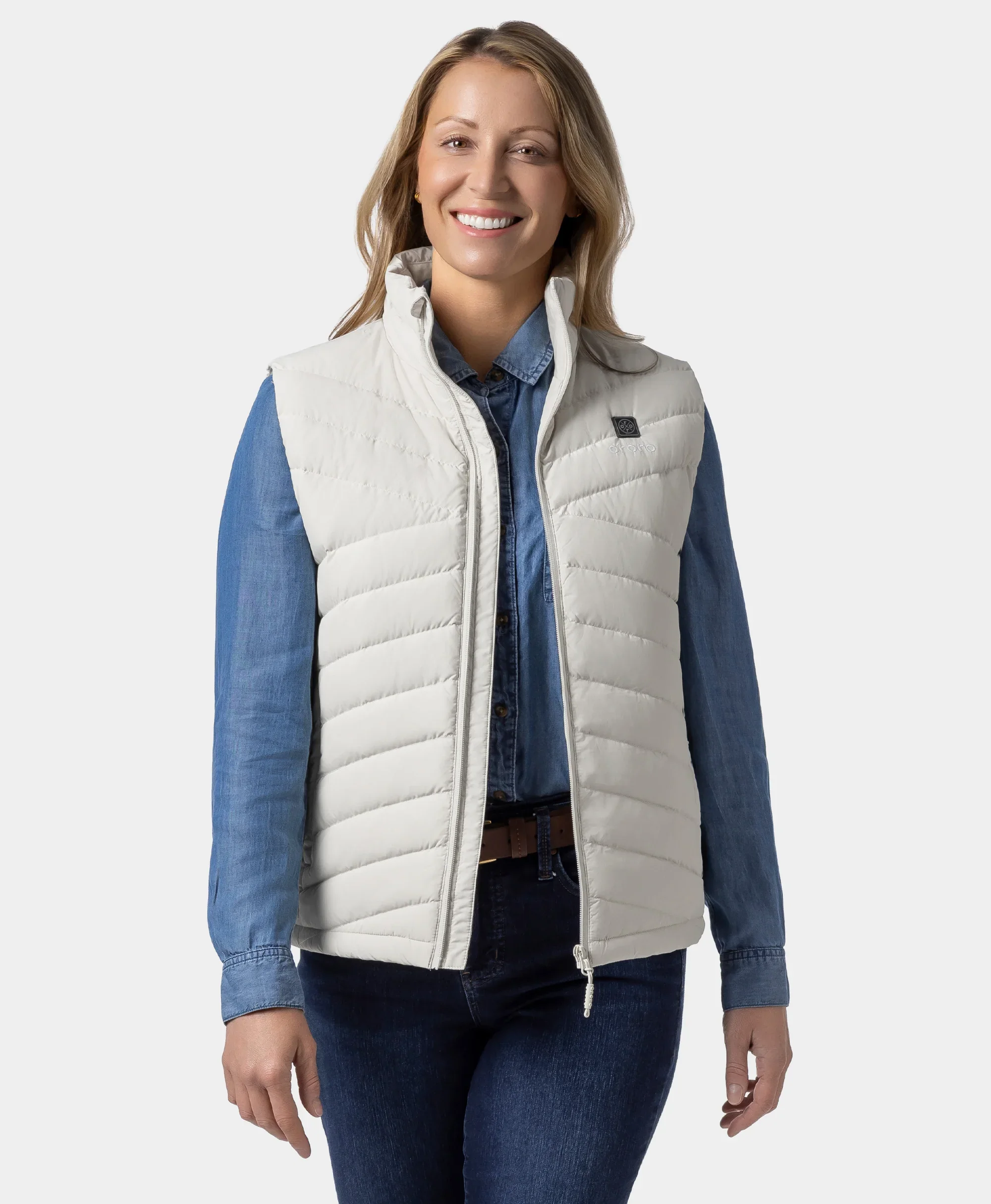 (Open-box) Women's Heated Lightweight Down Vest (Battery Set Not Included) - Image 29