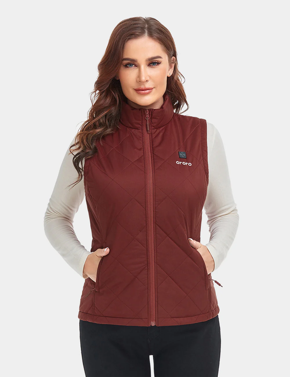 (Open-box) Women's Heated Quilted Vest (Battery Set Not Included) - Image 34