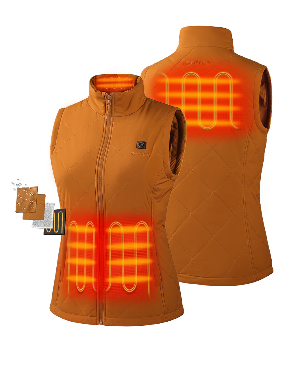 (Open-box) Women's Heated Quilted Vest (Battery Set Not Included) - Image 57