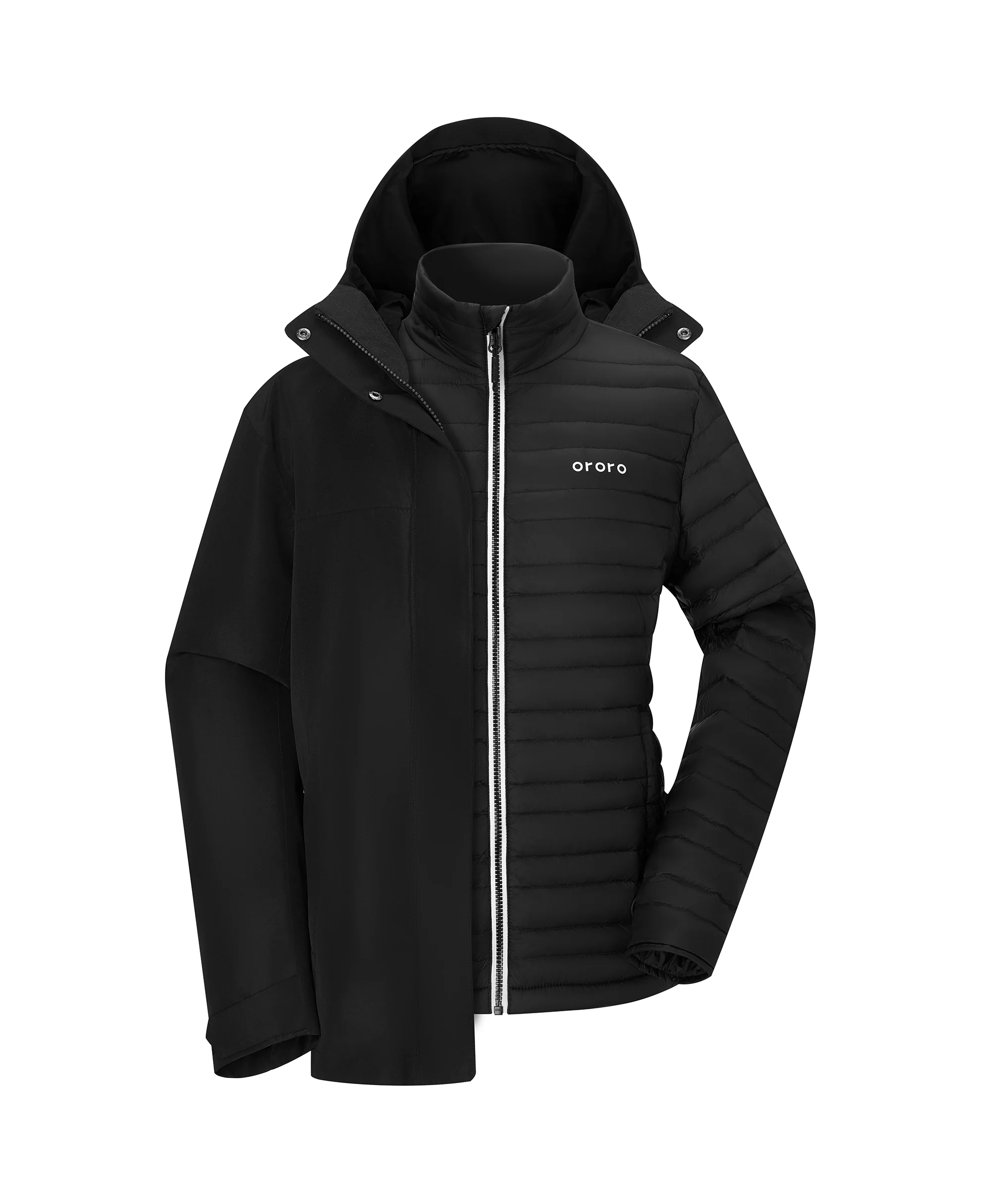 River Ridge Women's 3-in-1 Heated Jacket with Down Liner - Image 23