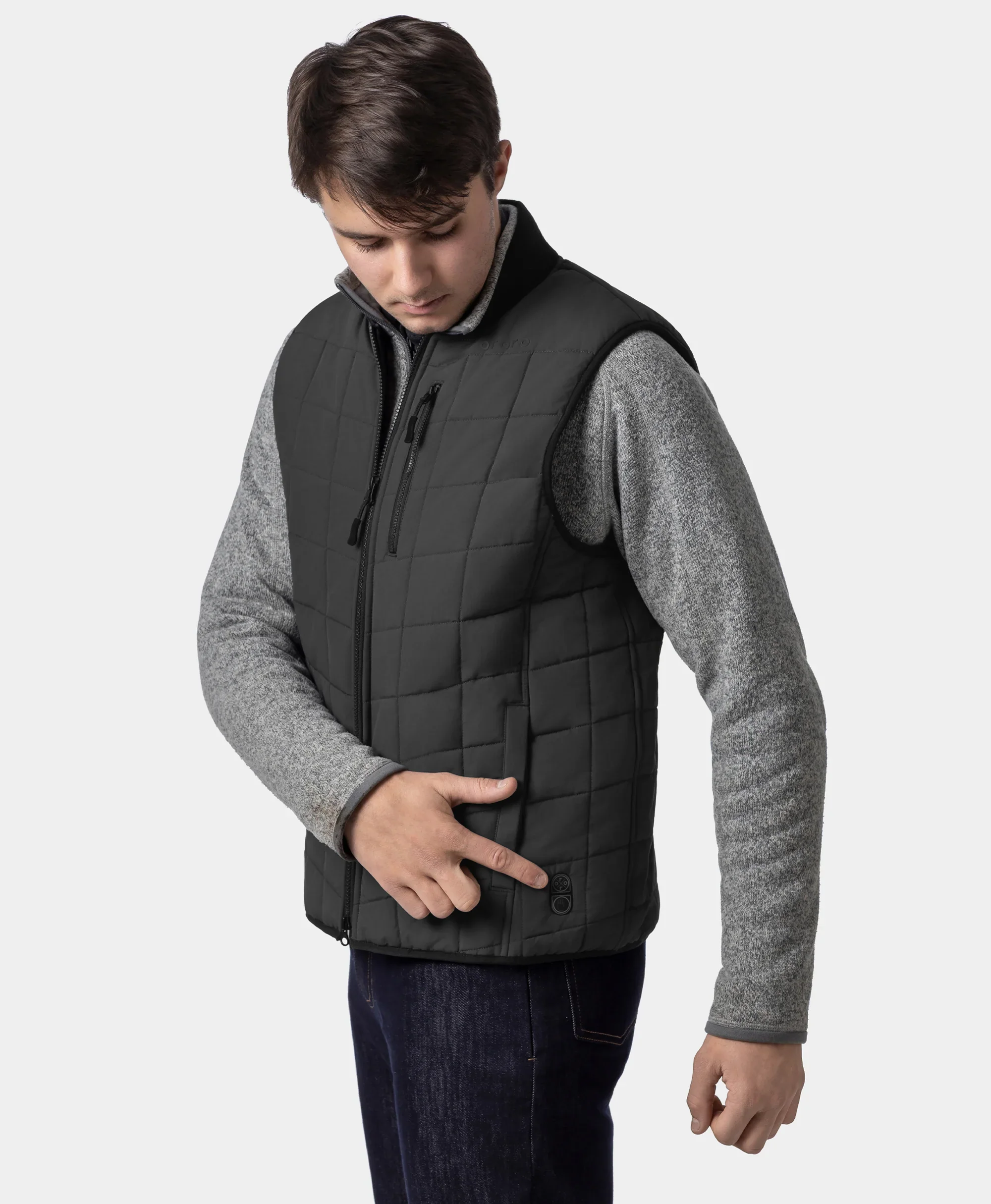 Scranton Men's 5-Zone Insulated Heated Bomber Vest - Image 21