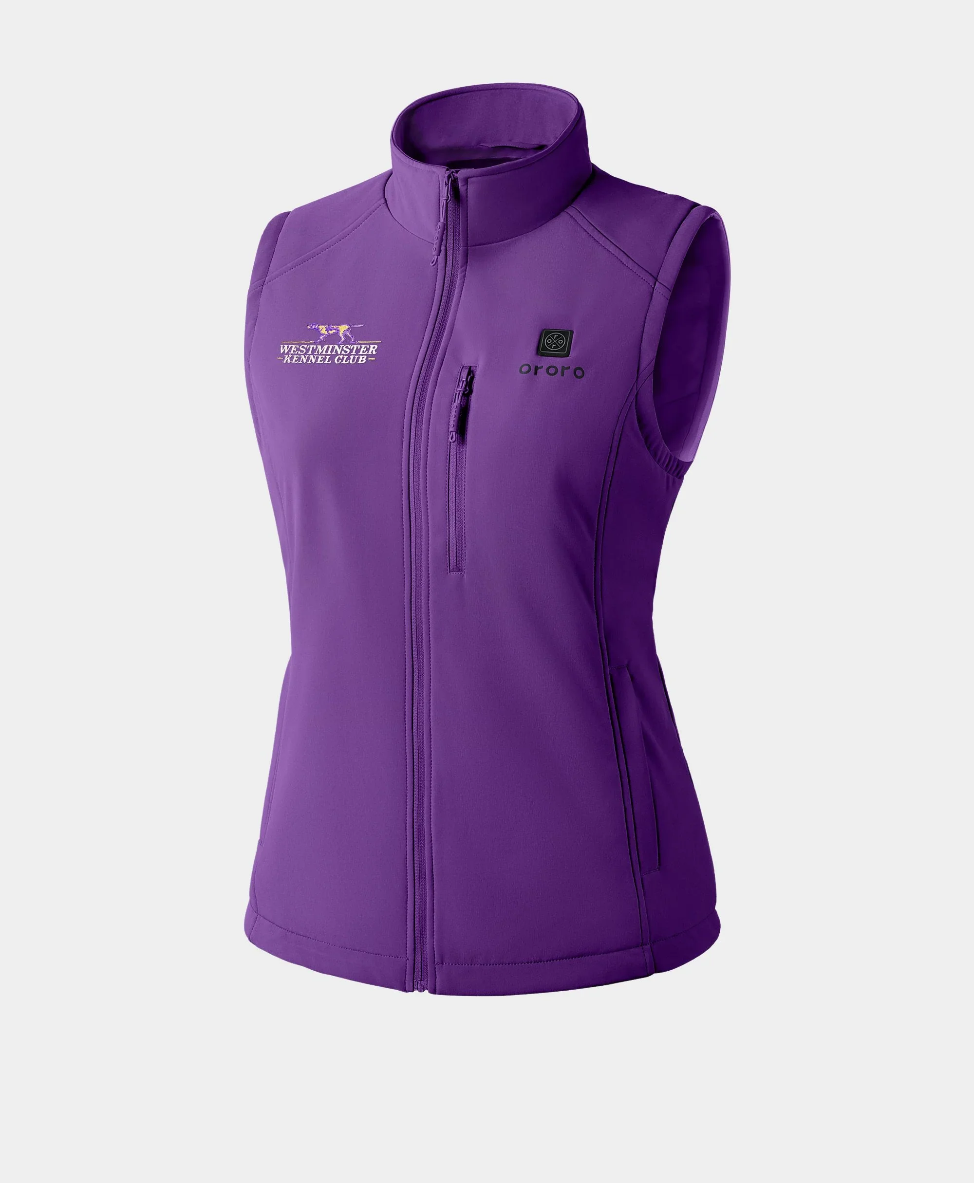 Women's 4-Zone Heated Softshell Vest (Purple) - Westminster Kennel Club® Edition