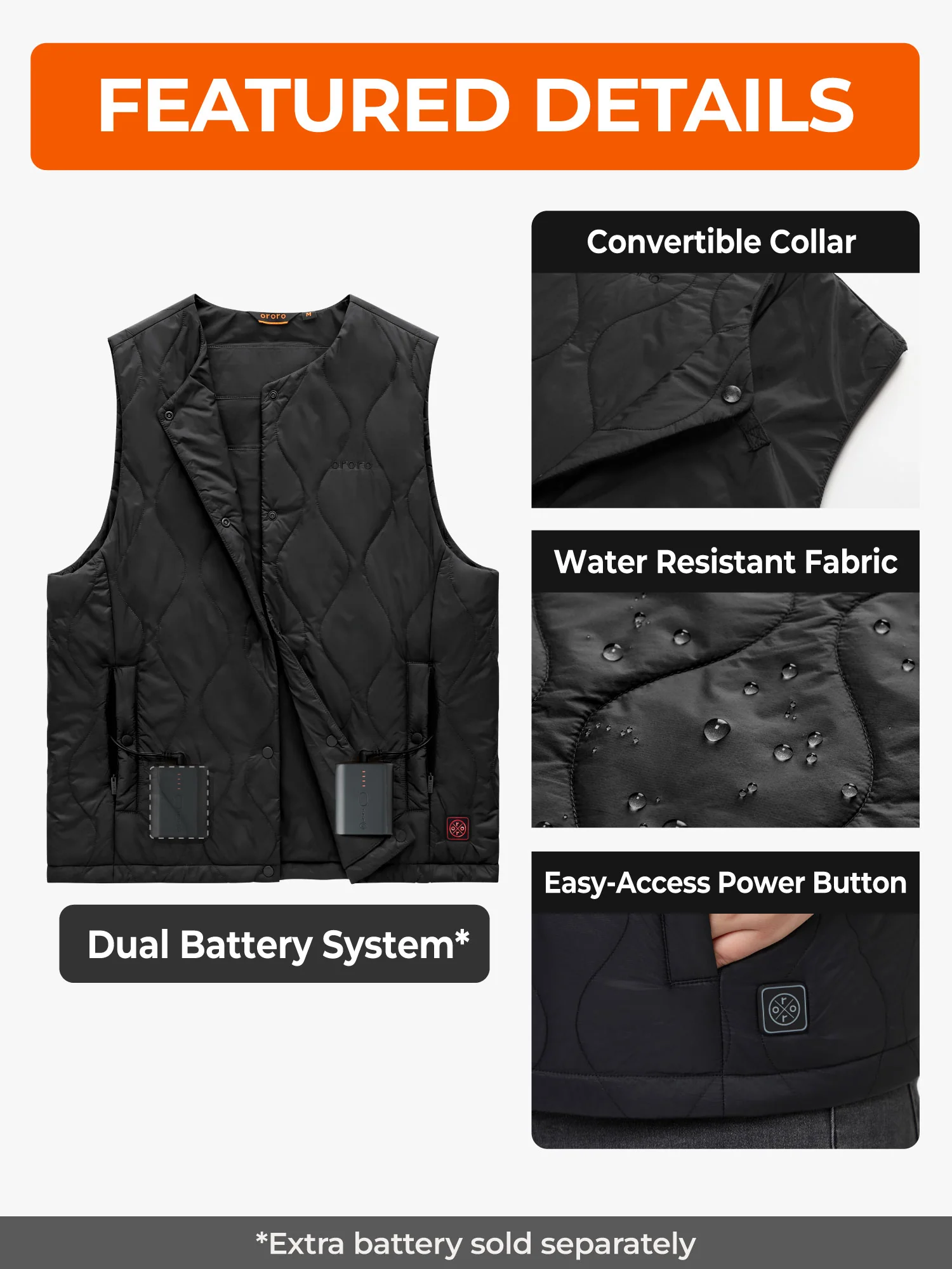 Celeste Women's 4-Zone Lightweight Heated Quilted Liner Vest (Final Sale) - Image 18