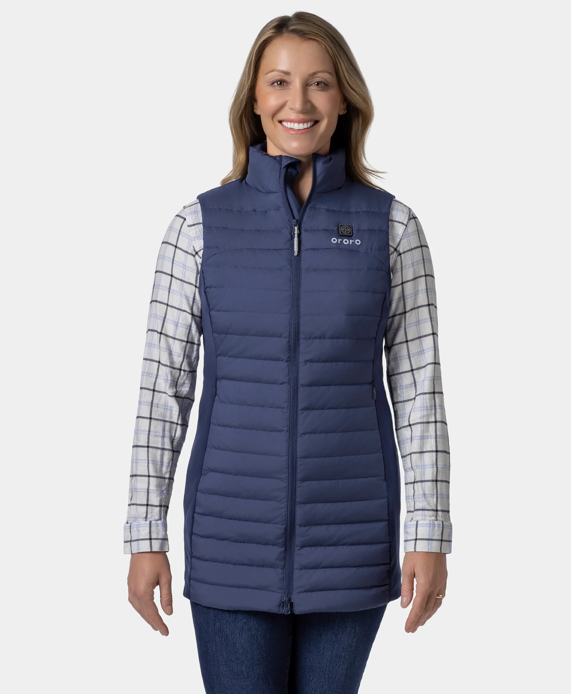 Cloudmere Women's 5-Zone Heated Long Down Vest - Image 20