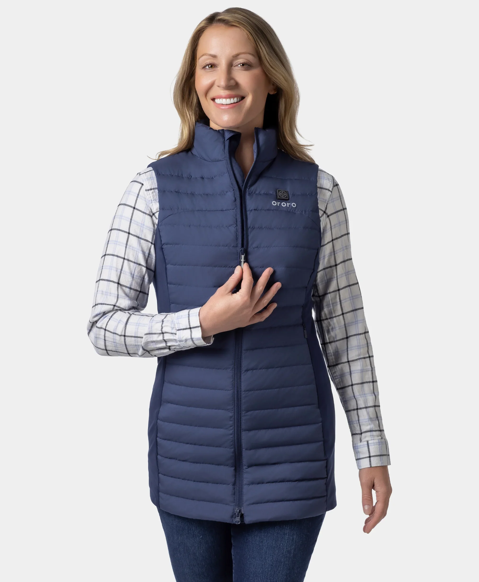 Cloudmere Women's 5-Zone Heated Long Down Vest - Image 22