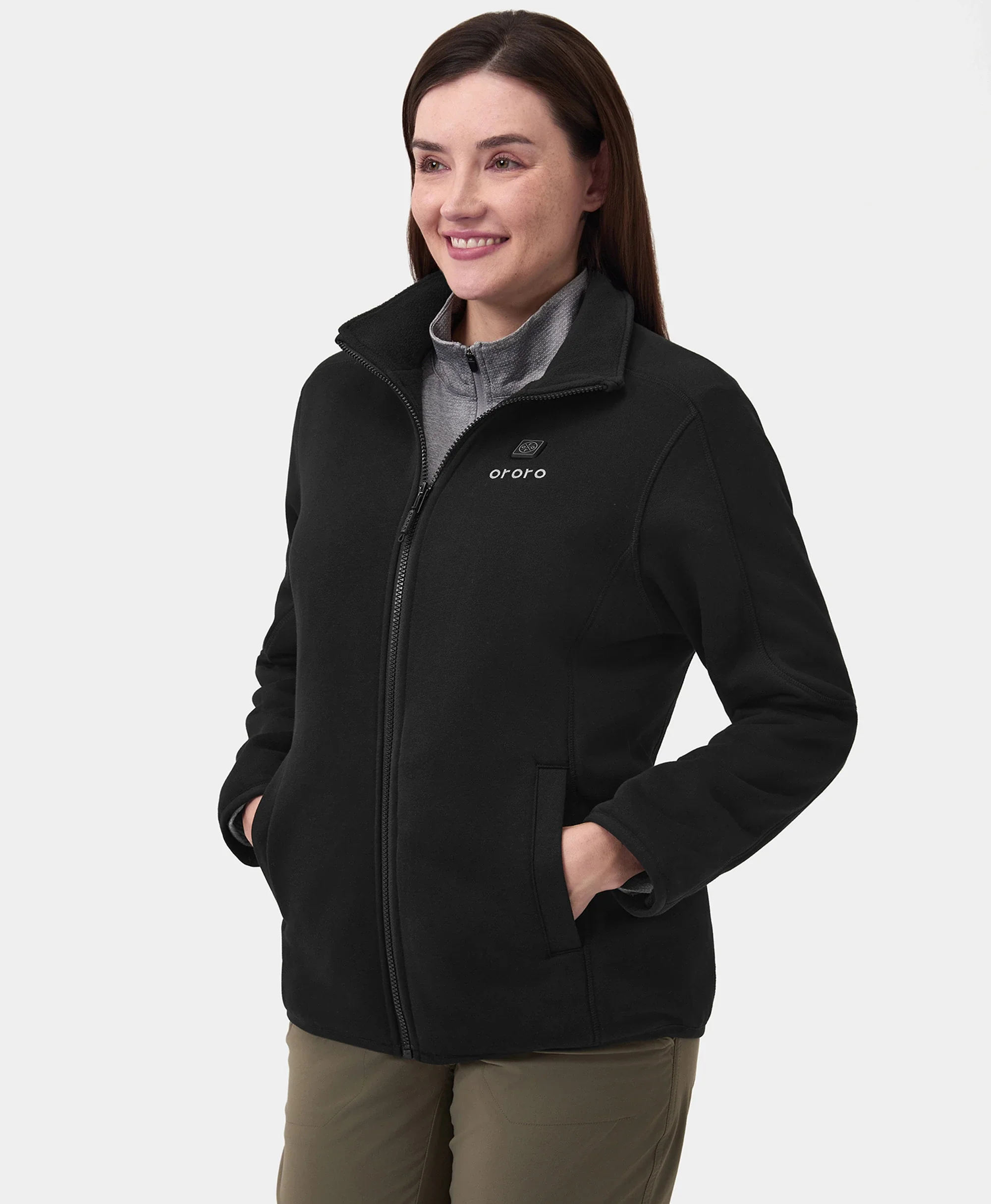 (Open-box) Women's Heated Full-Zip Fleece Jacket (Battery Set Not Included) - Image 3