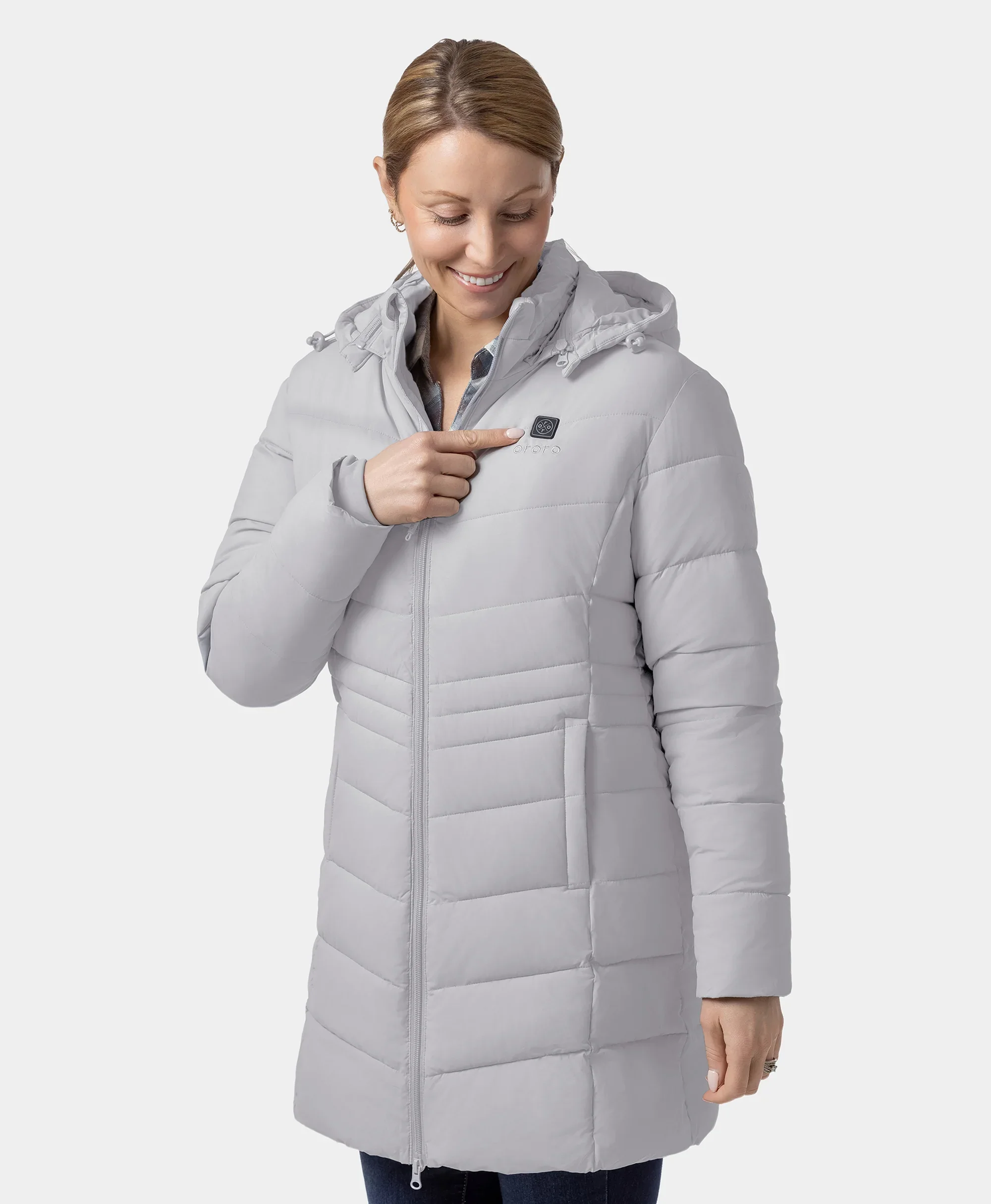Women's Heated Puffer Parka Jacket (Apparel Only) - Image 37