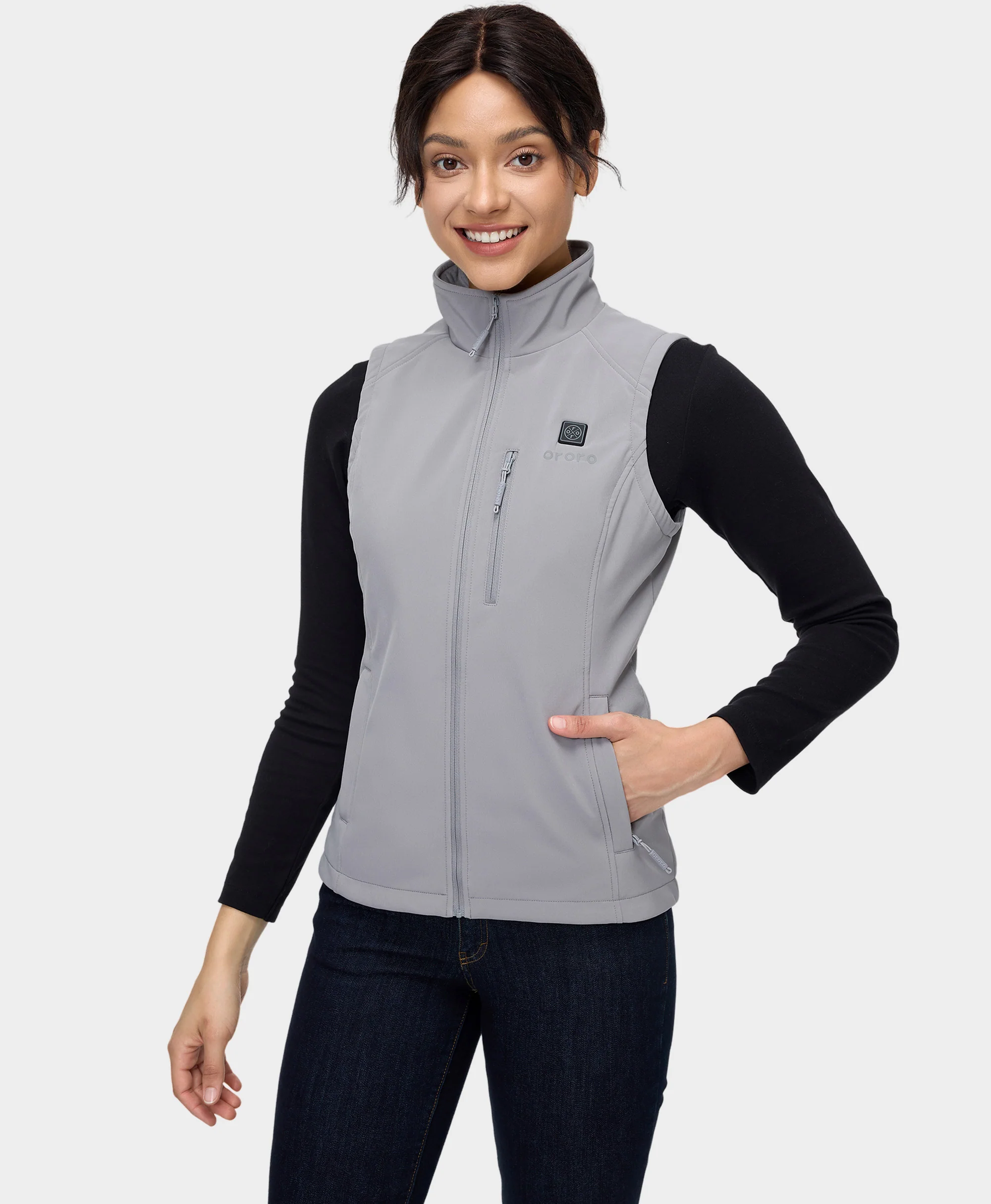 Women's Heated Softshell Vest - Lower Back Heating - Image 20