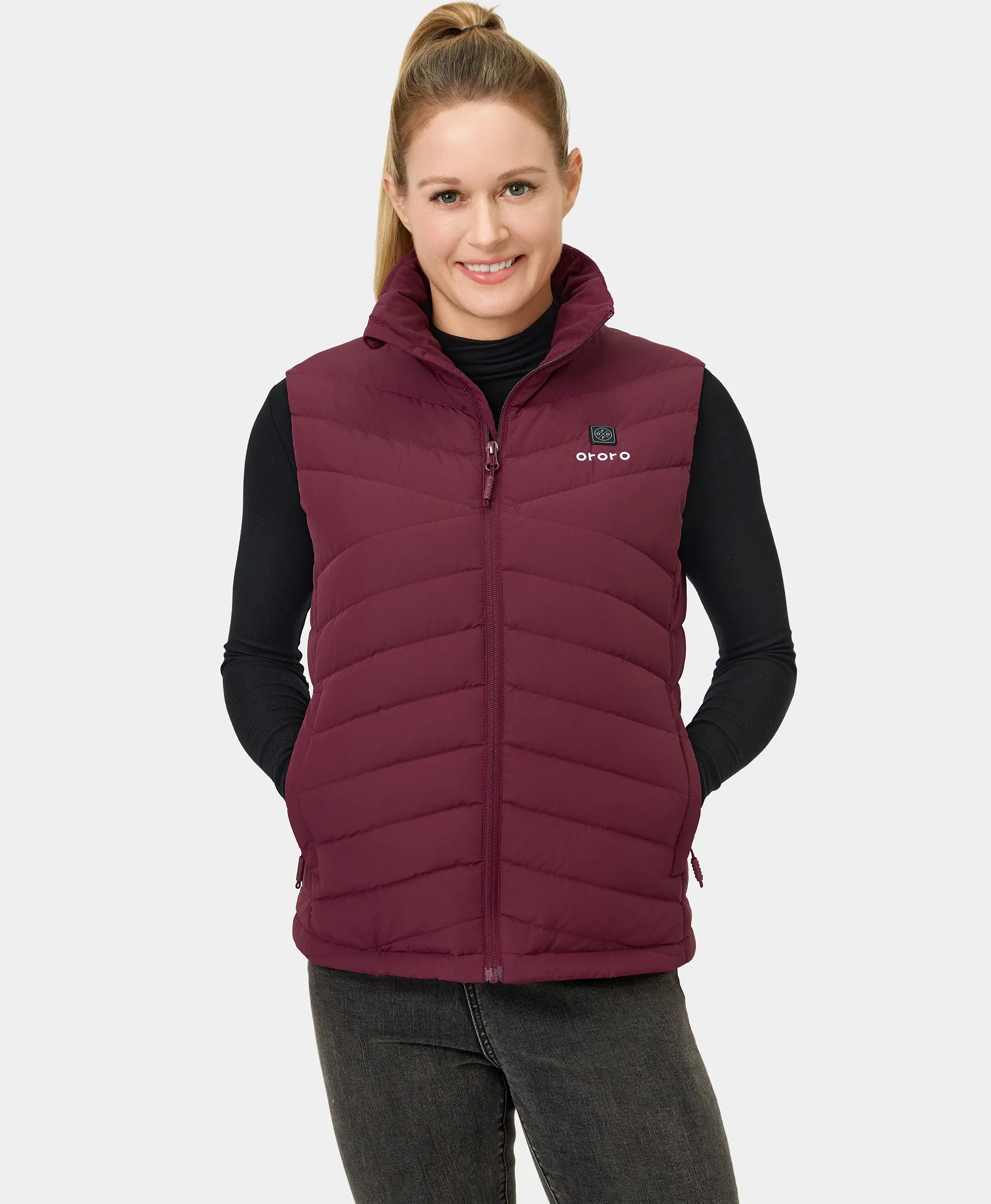 Women's Heated Lightweight Down Vest - Image 29