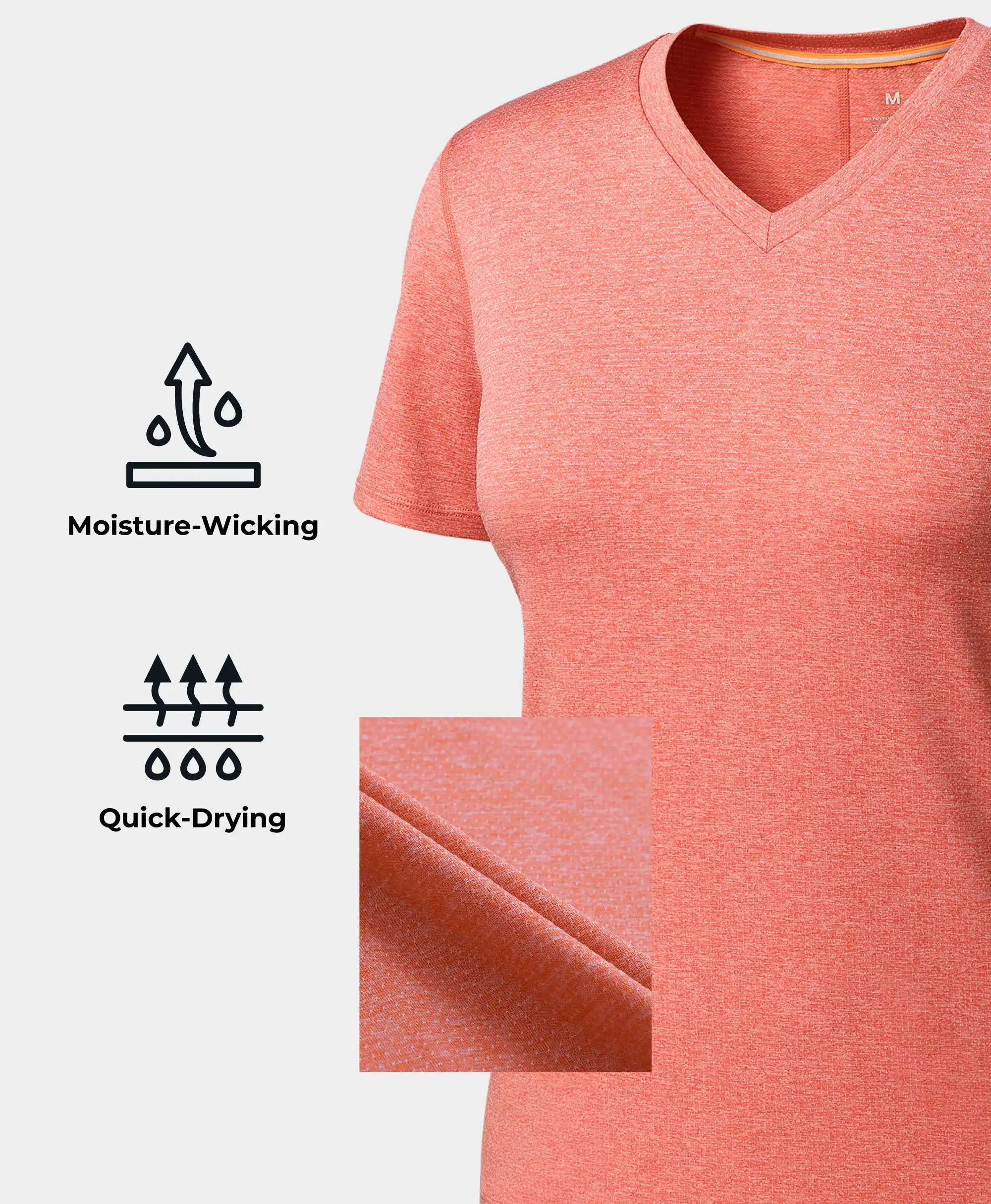 Women’s TechTrail V-Neck Performance T-Shirt - Image 4