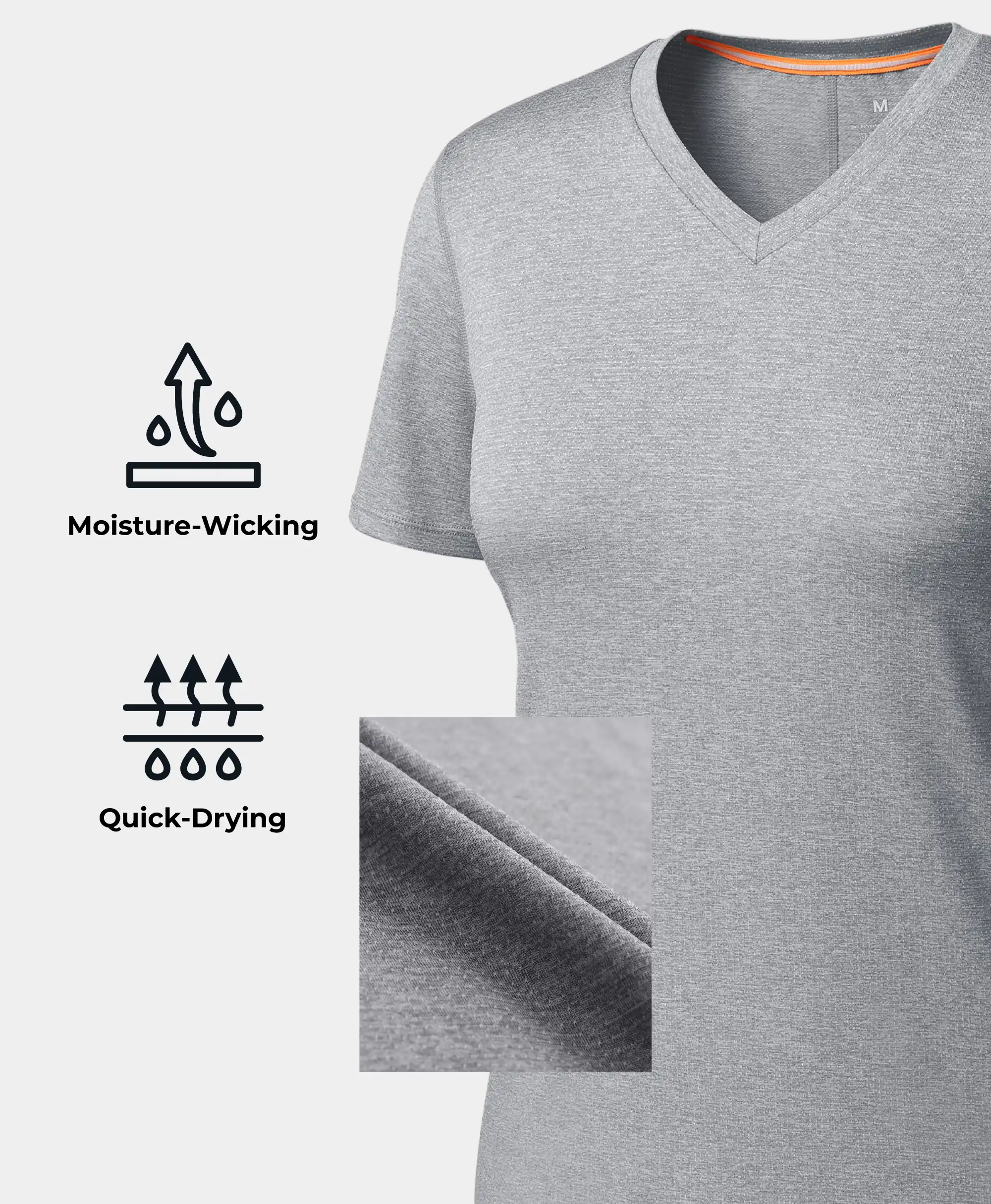 Women’s TechTrail V-Neck Performance T-Shirt - Image 9